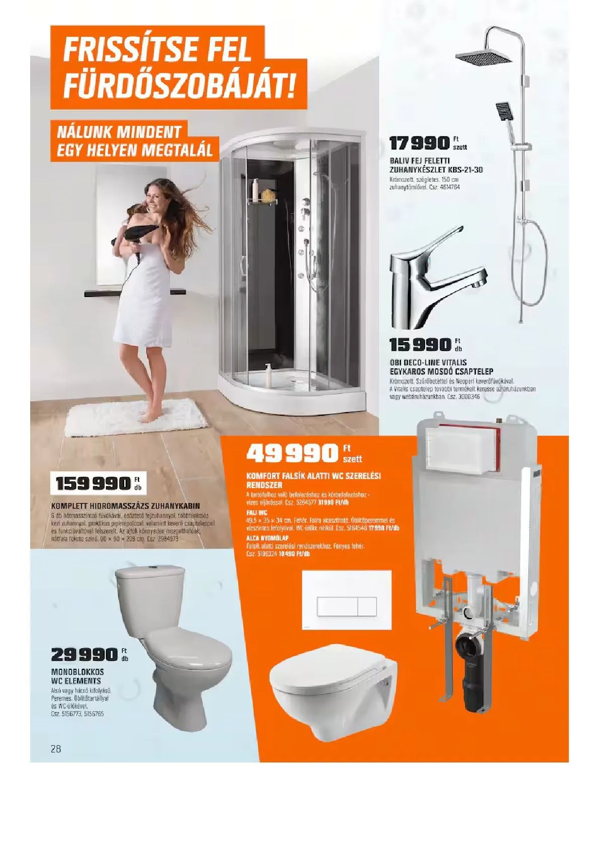 Katalógus OBI legfrissebb ajánlatai március 9.-tól március 29.-ig 2026. - Oldal 28