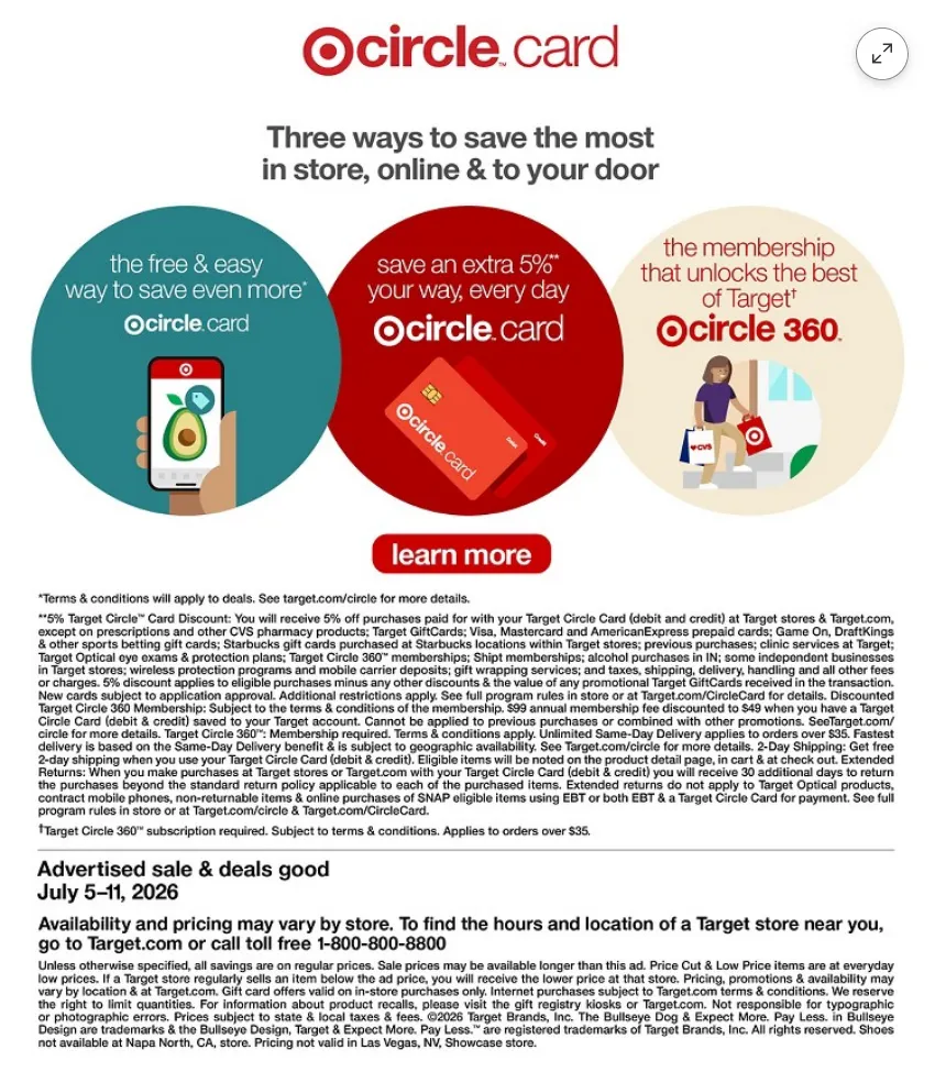 Weekly ad Target Sales from July 5 to July 11 2026 - Page 28