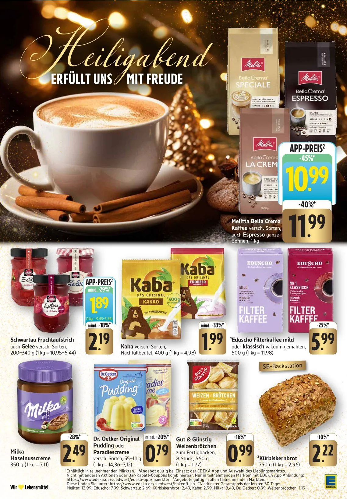 Edeka Angebote von 22. Dezember bis 27. Dezember 2025 - Prospekt seite 28