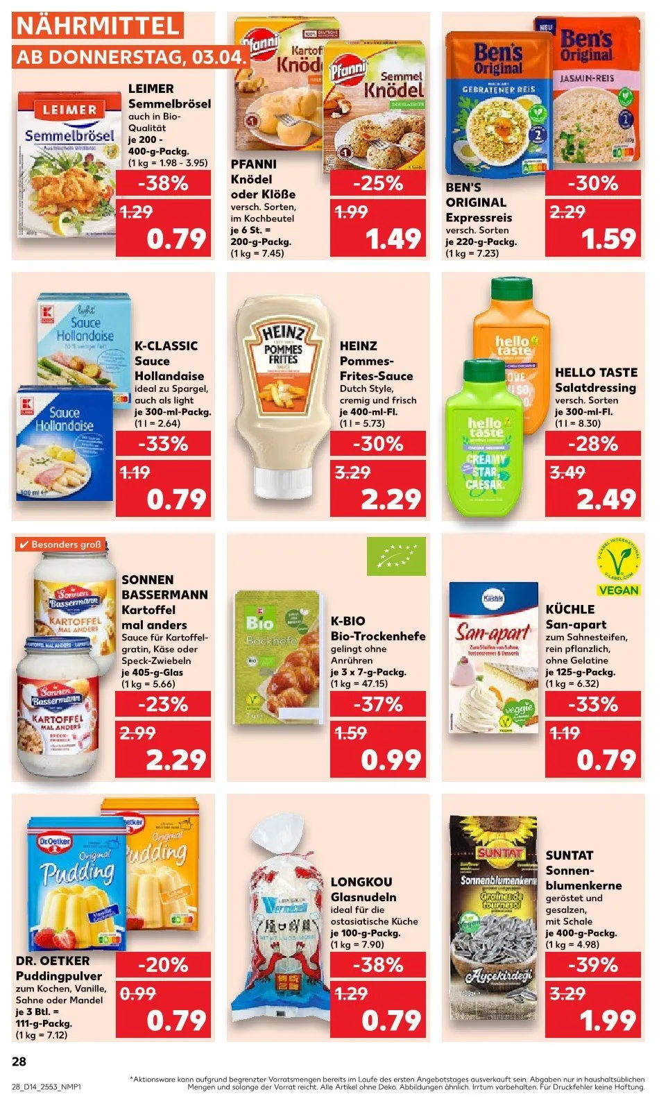 Kaufland Prospekt von 3. April bis 9. April 2025 - Prospekt seite 28
