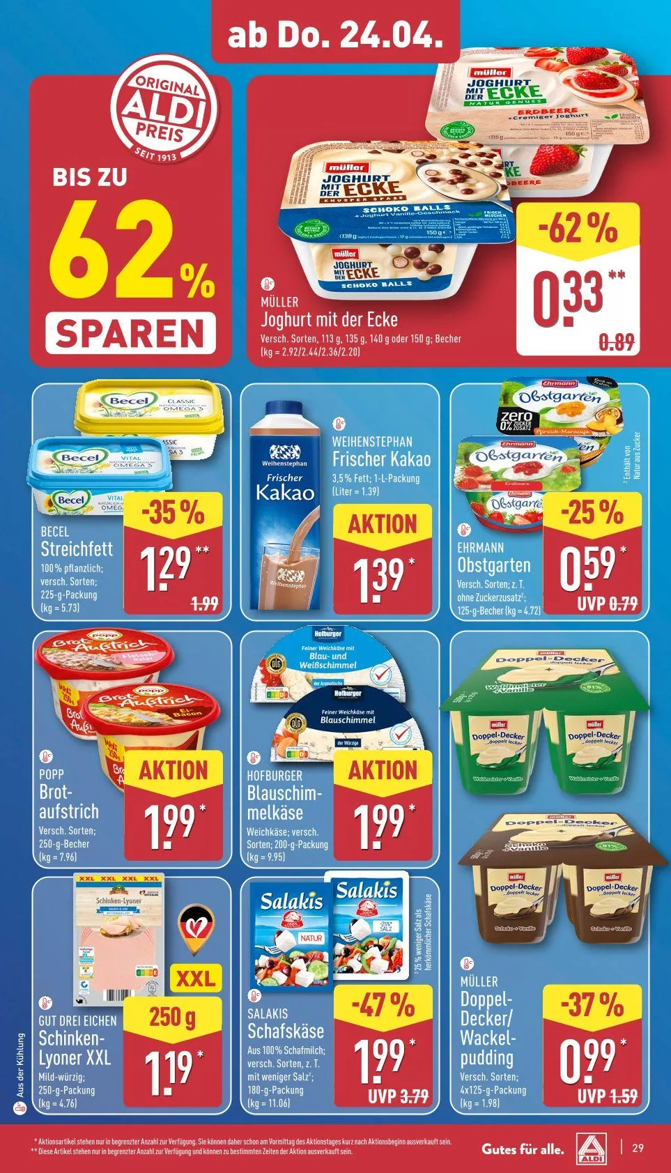 ALDI Aktuell Angebote von 22. April bis 26. April 2025 - Prospekt seite 29