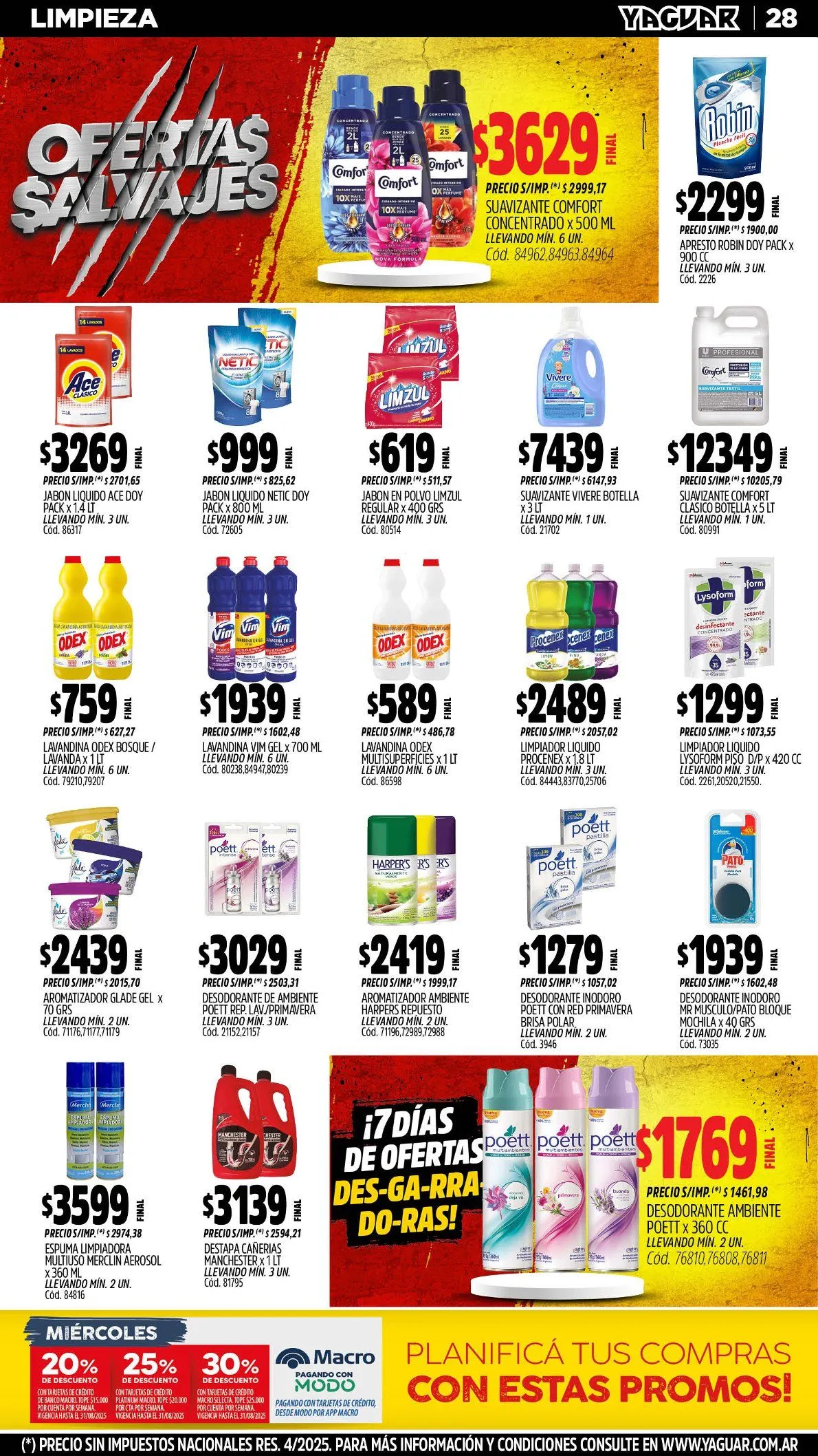 Ofertas de Ofertas Yaguar  4 de agosto al 10 de agosto 2025 - Página 38 del catálogo