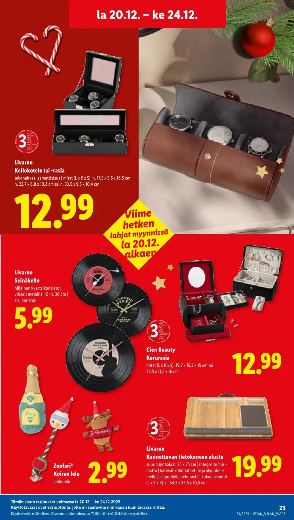 Lidl  voimassa alkaen 18. joulukuuta - 21. joulukuuta 2025 - Tarjouslehti sivu 29