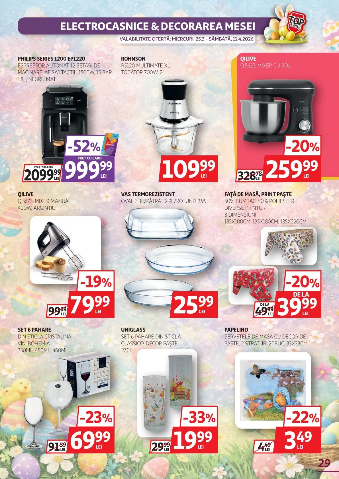 Catalog Ofertă de neratat specială Auchan de la 25 martie până la 11 aprilie 2026 - Revista Pagina 29