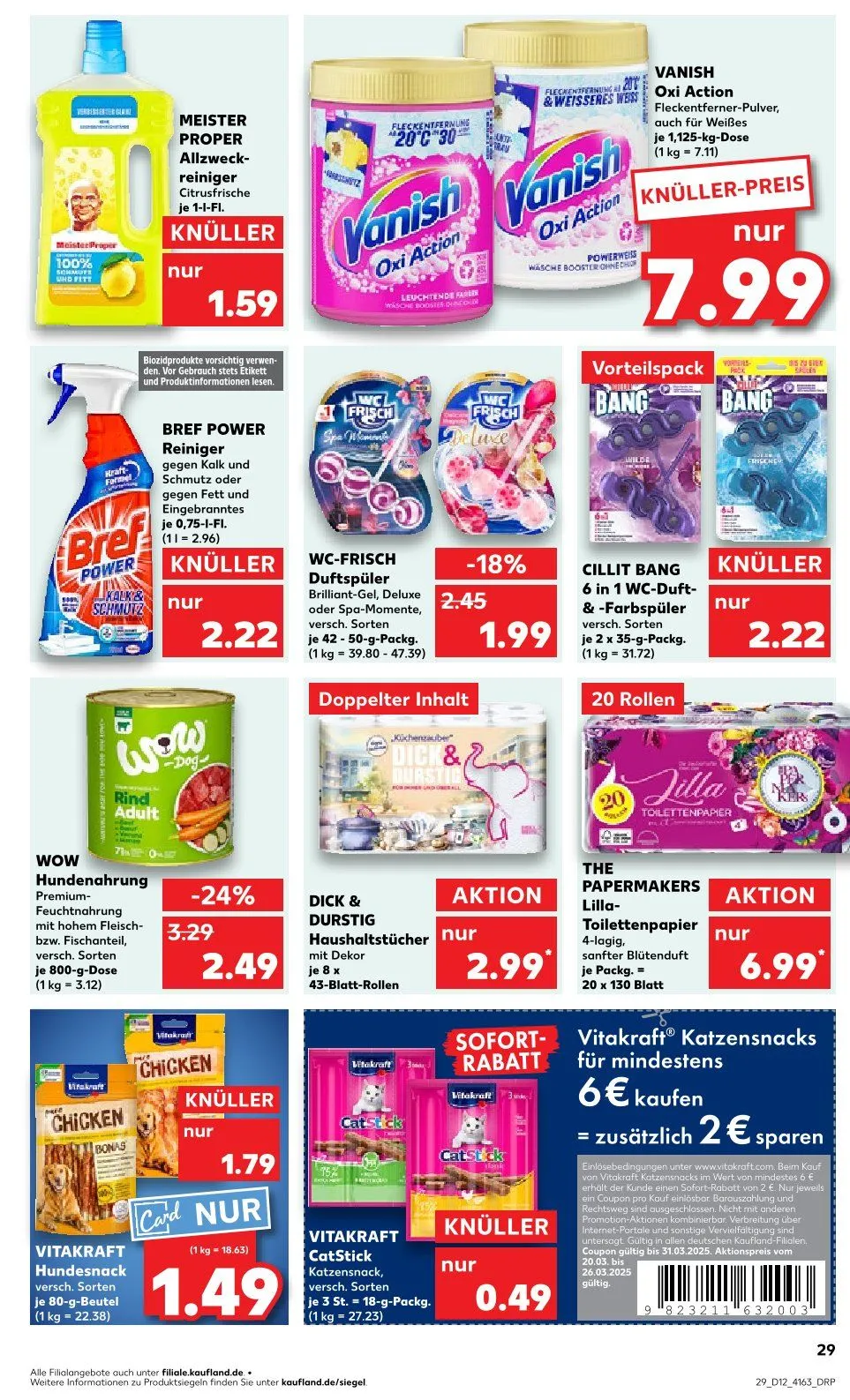 Kaufland Prospekt von 20. März bis 26. März 2025 - Prospekt seite 29