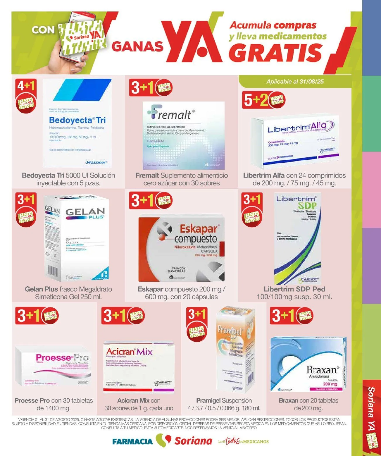 Catálogo de Soriana Ofertas Farmacia del Mes 1 de agosto al 31 de agosto 2025 - Pagina 30
