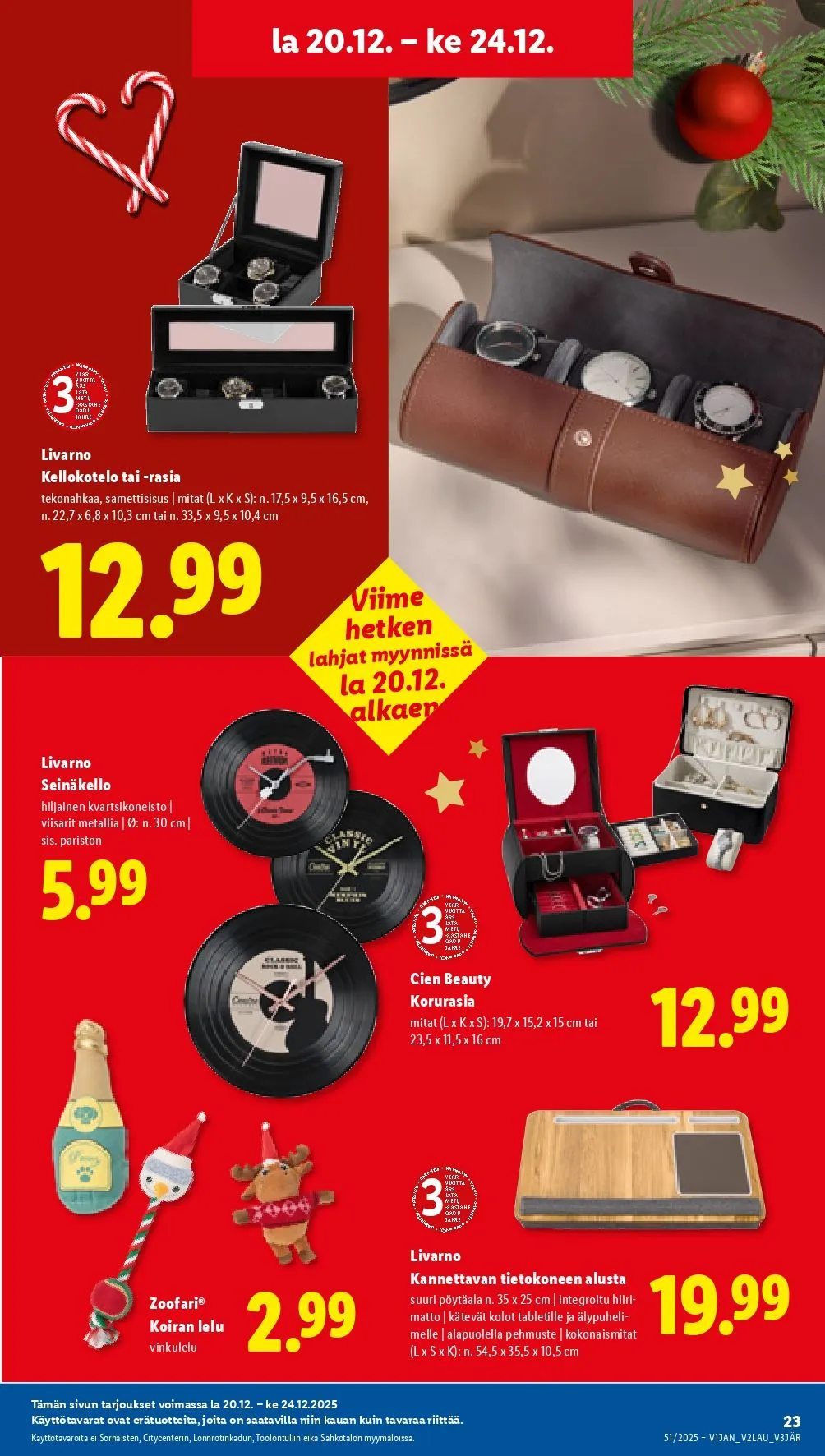 Kaupan Lidl tarjoukset voimassa alkaen 18. joulukuuta - 24. joulukuuta 2025 - Tarjouslehti sivu 29