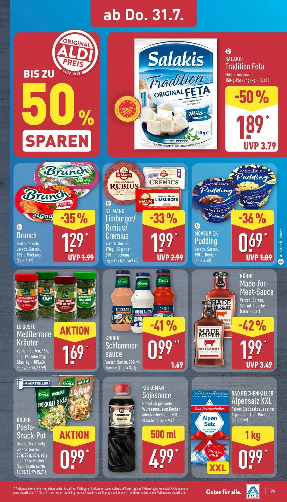 ALDI Nord Prospekte von 28. Juli bis 2. August 2025 - Prospekt seite 29