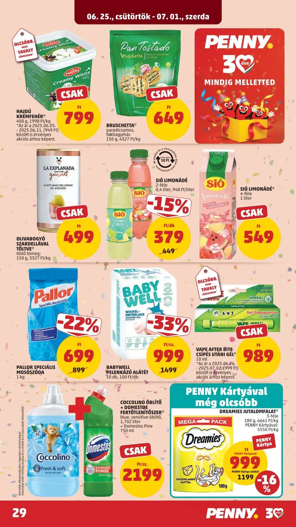 Katalógus  Penny Market legfrissebb ajánlatai június 25.-tól július 1.-ig 2026. - Oldal 29