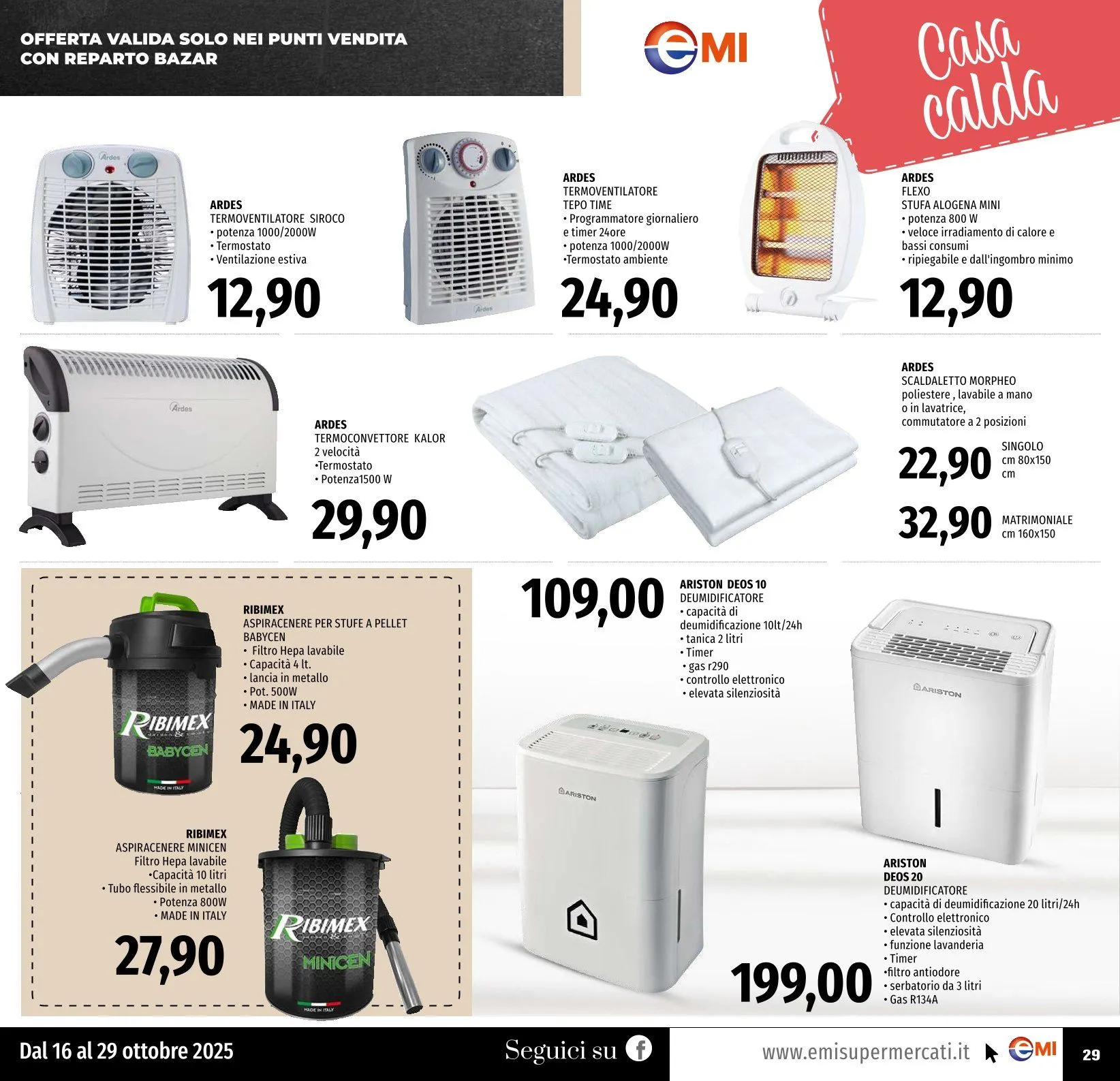 Volantini Emi Supermercati  da 16 ottobre a 29 ottobre di 2025 - Pagina del volantino 29