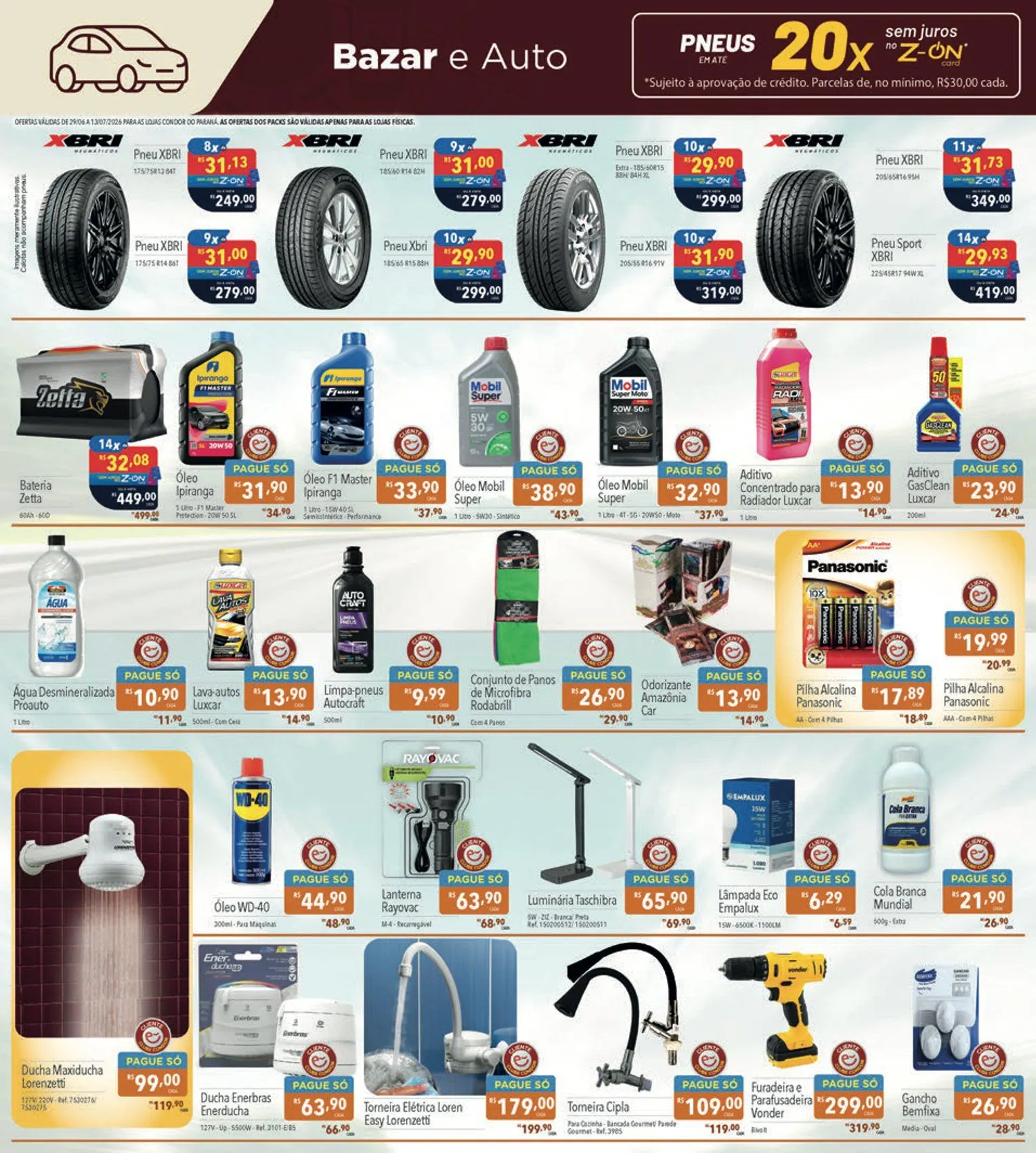 Encarte de  Folhetos Supermercados Condor 29 de junho até 13 de julho 2026 - Pagina 29