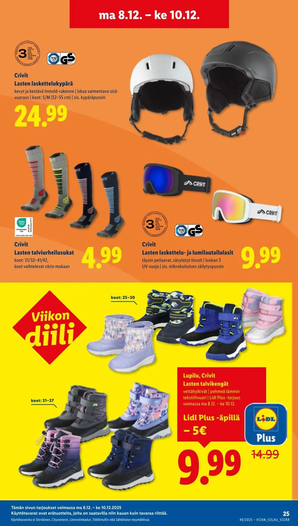 Lidl  Tarjoukset voimassa alkaen 4. joulukuuta - 7. joulukuuta 2025 - Tarjouslehti sivu 29