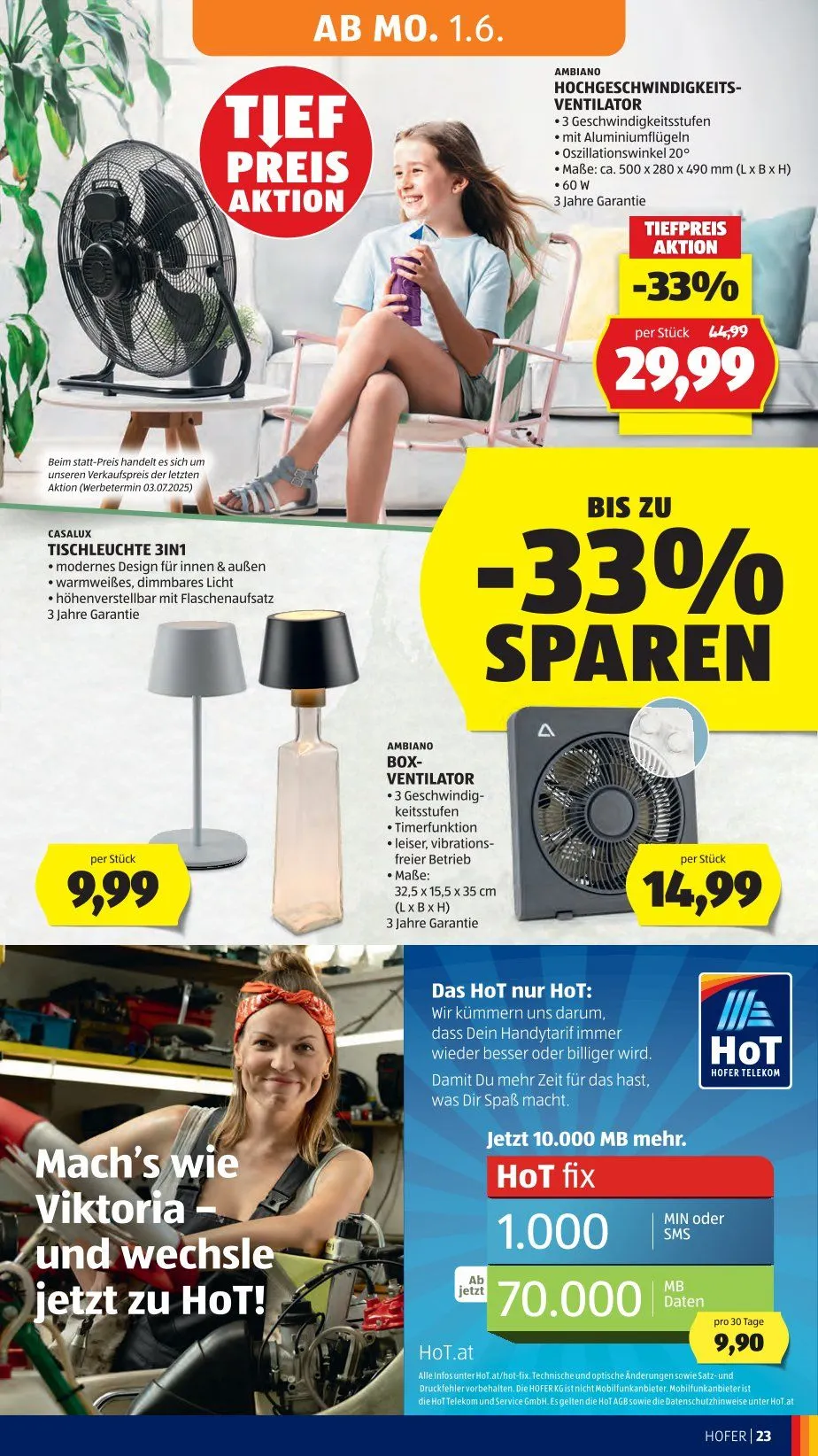  Hofer Prospekte von 29. Mai bis 3. Juni 2026 - Flugblätt seite  29