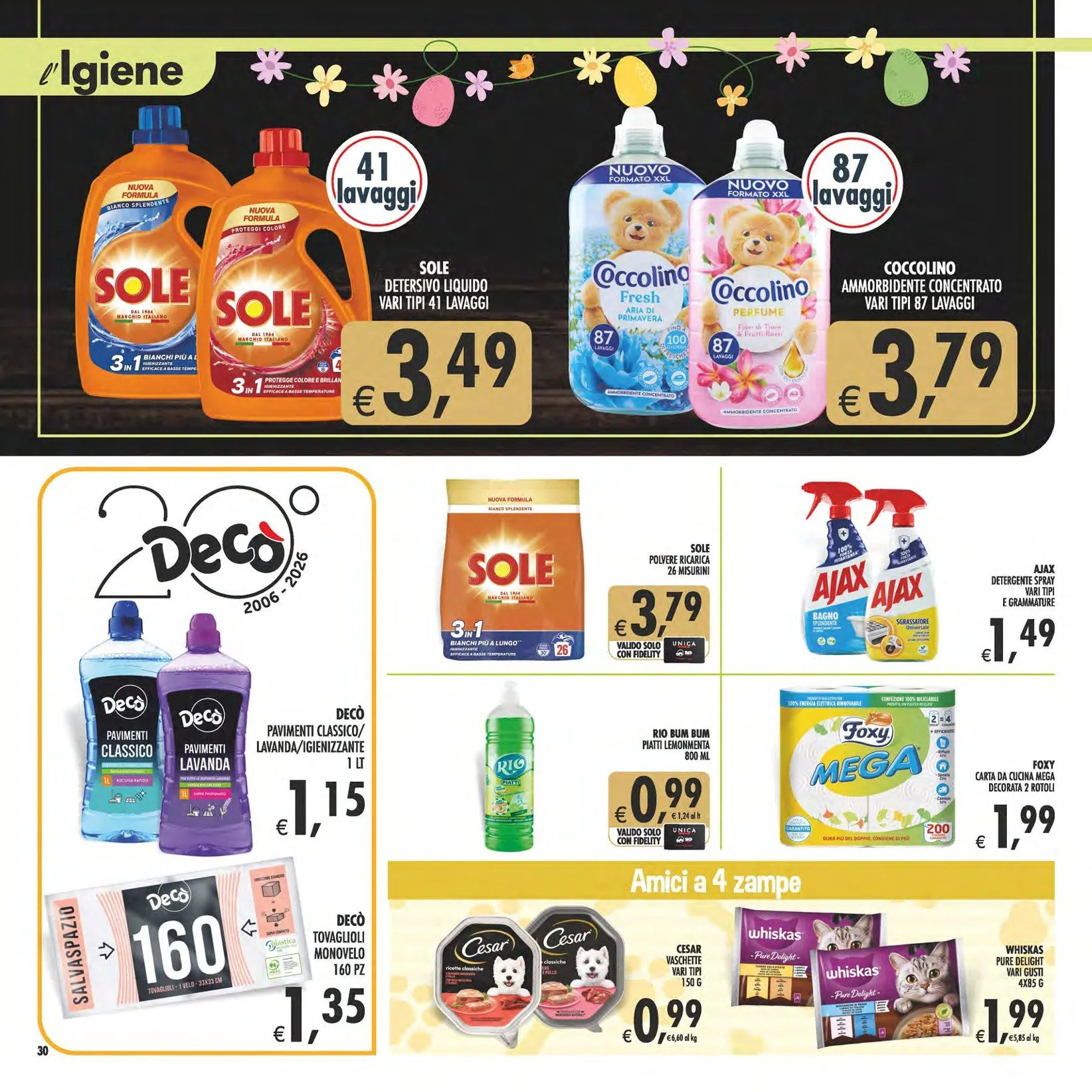  Volantini Deco Supermercati da 27 marzo a 7 aprile di 2026 - Pagina del volantino 30