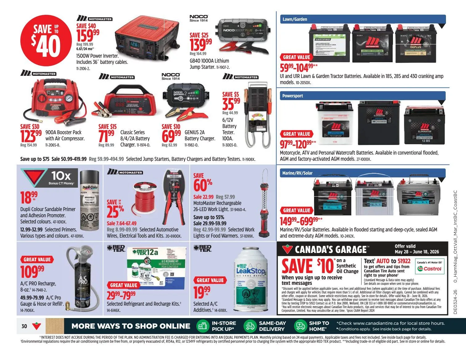 Canadian Tire Sales from June 11 to June 21 2026 - flyer page 30