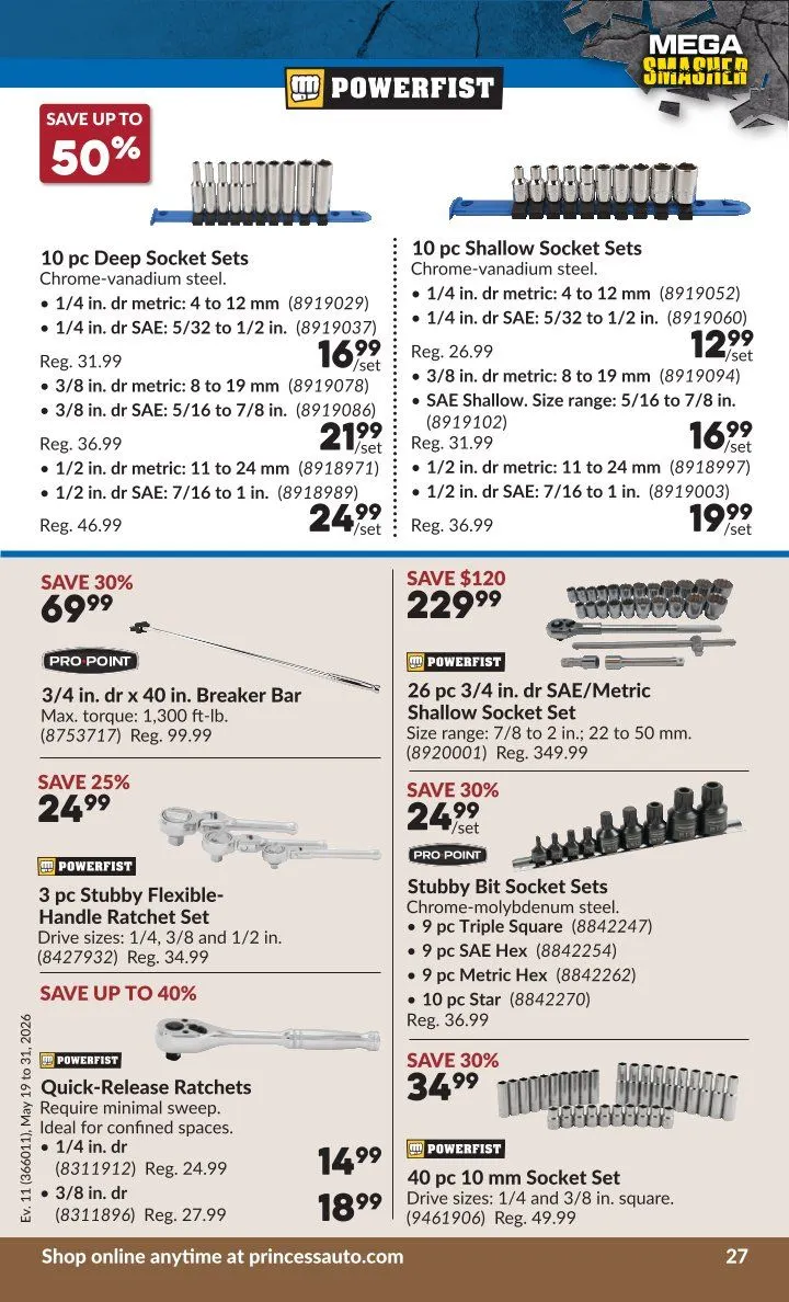  Princess Auto flyers from May 19 to May 31 2026 - flyer page 30