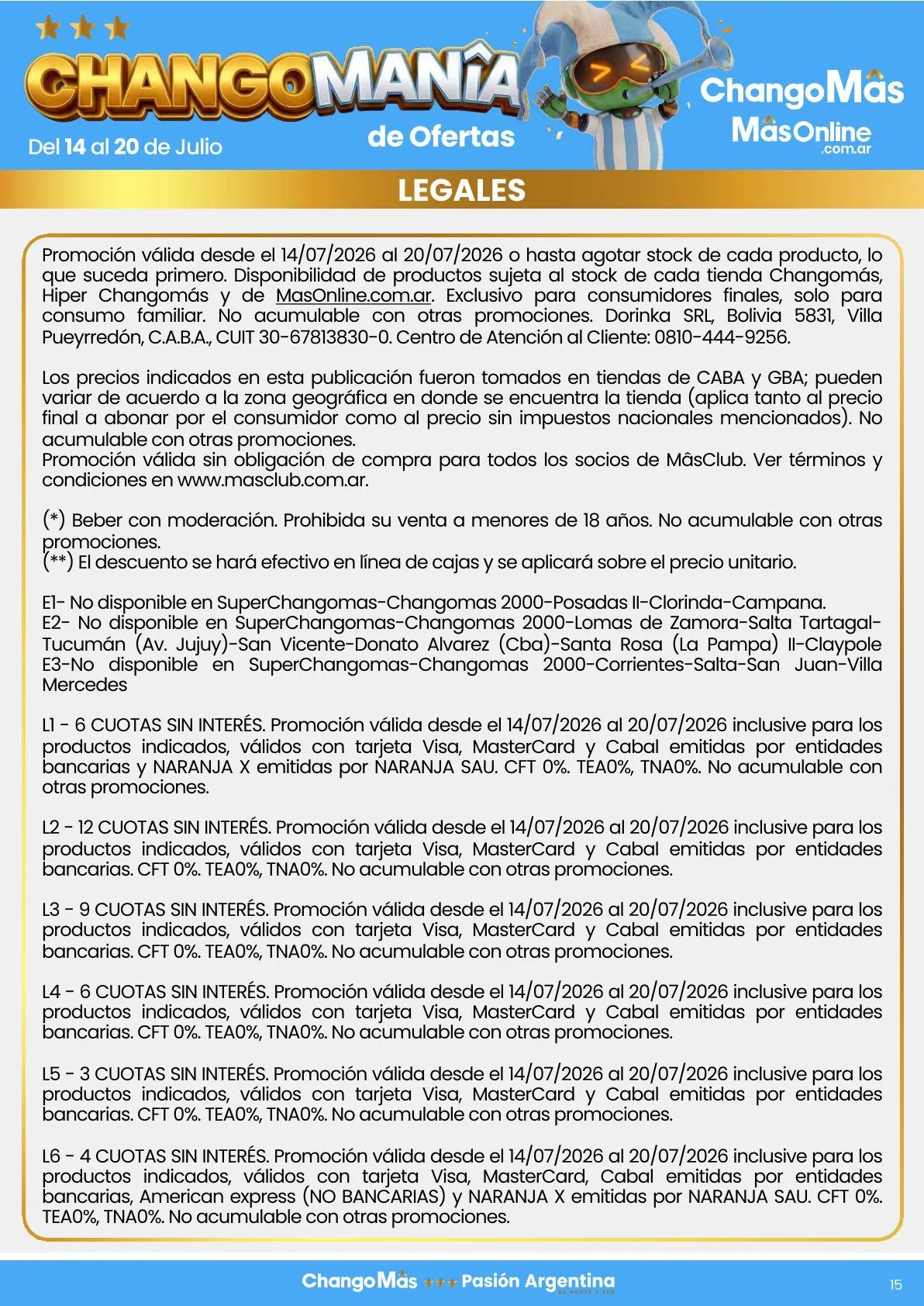 Ofertas de Changomas Ofertas 14 de julio al 20 de julio 2026 - Página 30 del catálogo
