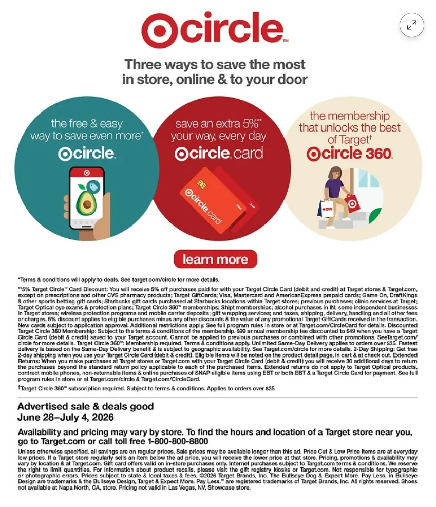 Weekly ad Target Sales from June 24 to July 4 2026 - Page 30