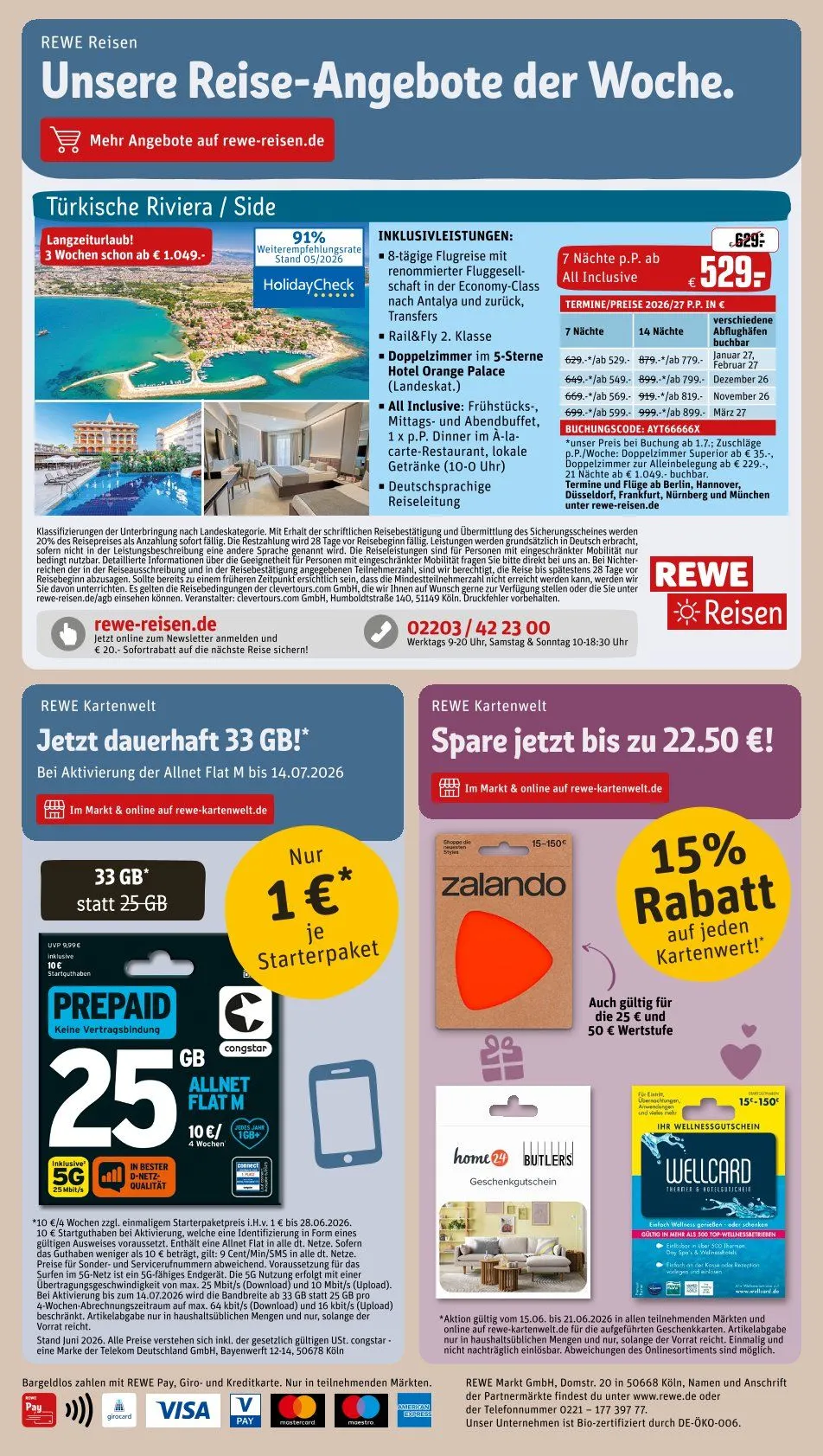 Rewe Angebote von 15. Juni bis 21. Juni 2026 - Prospekt seite 30