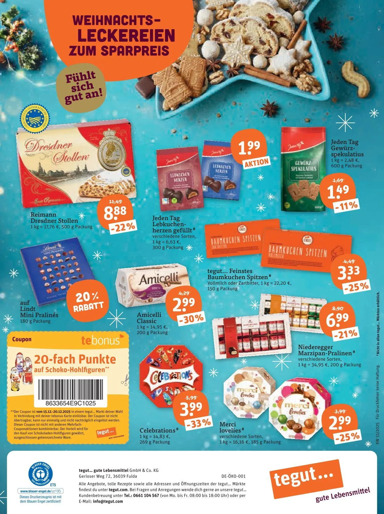 tegut... Sales von 15. Dezember bis 20. Dezember 2025 - Prospekt seite 30