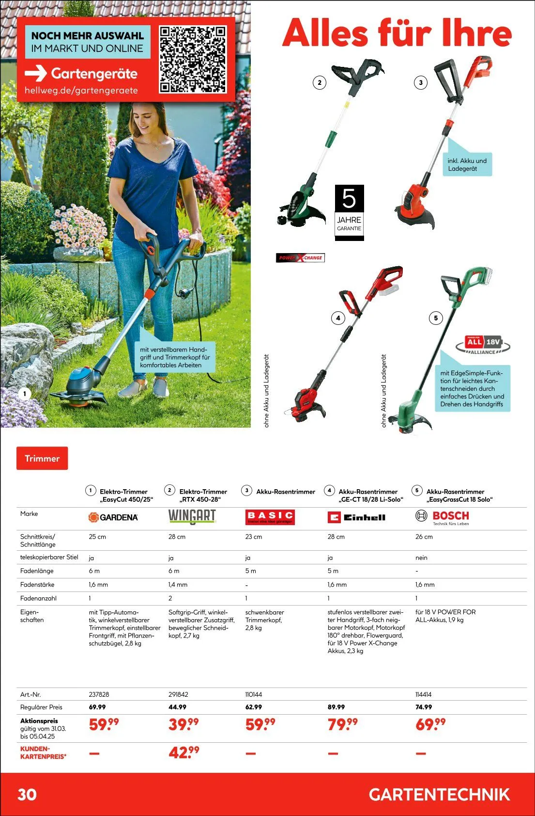 Hellweg Prospekt von 31. März bis 10. April 2025 - Prospekt seite 30