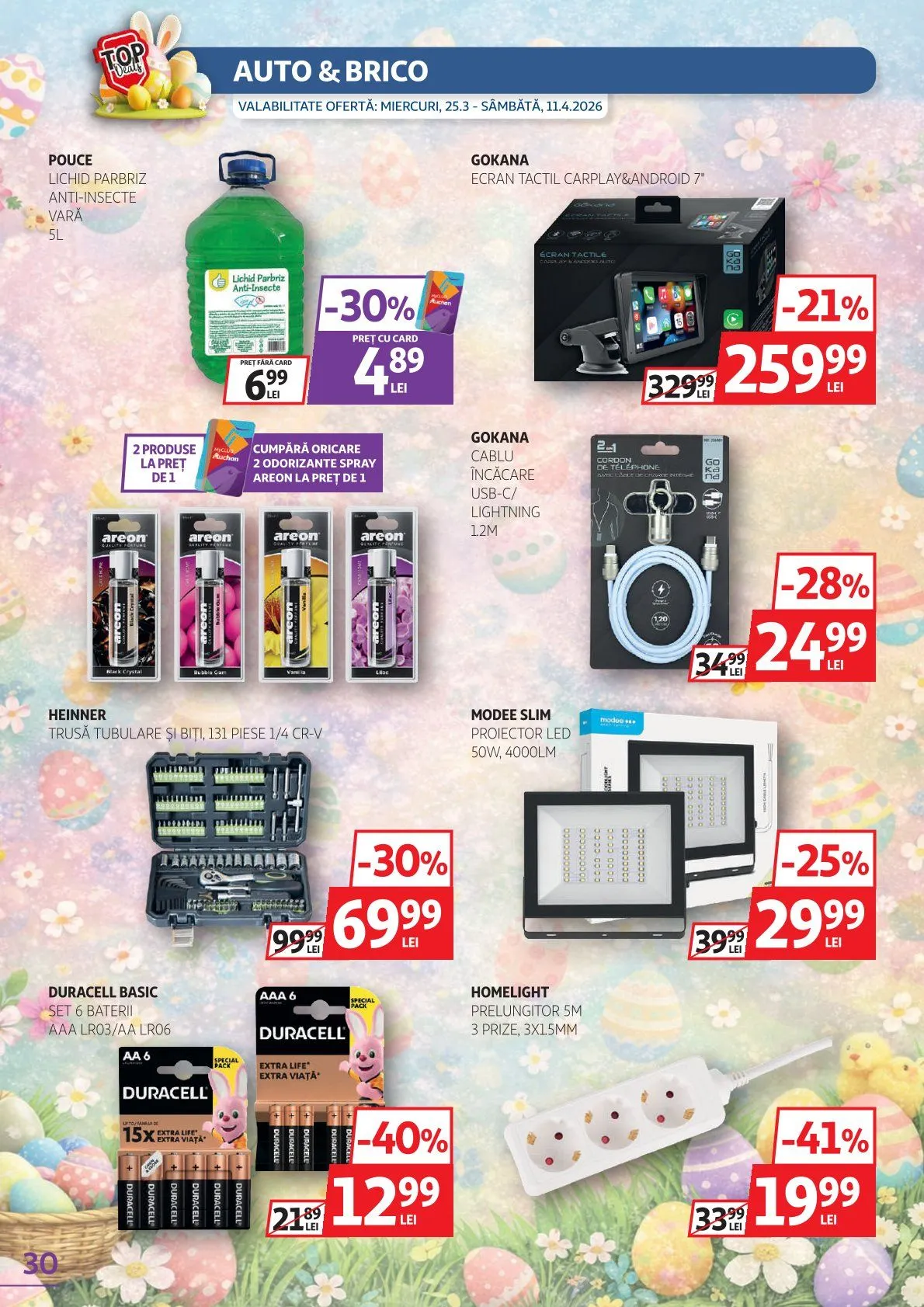 Catalog Ofertă de neratat specială Auchan de la 25 martie până la 11 aprilie 2026 - Revista Pagina 30