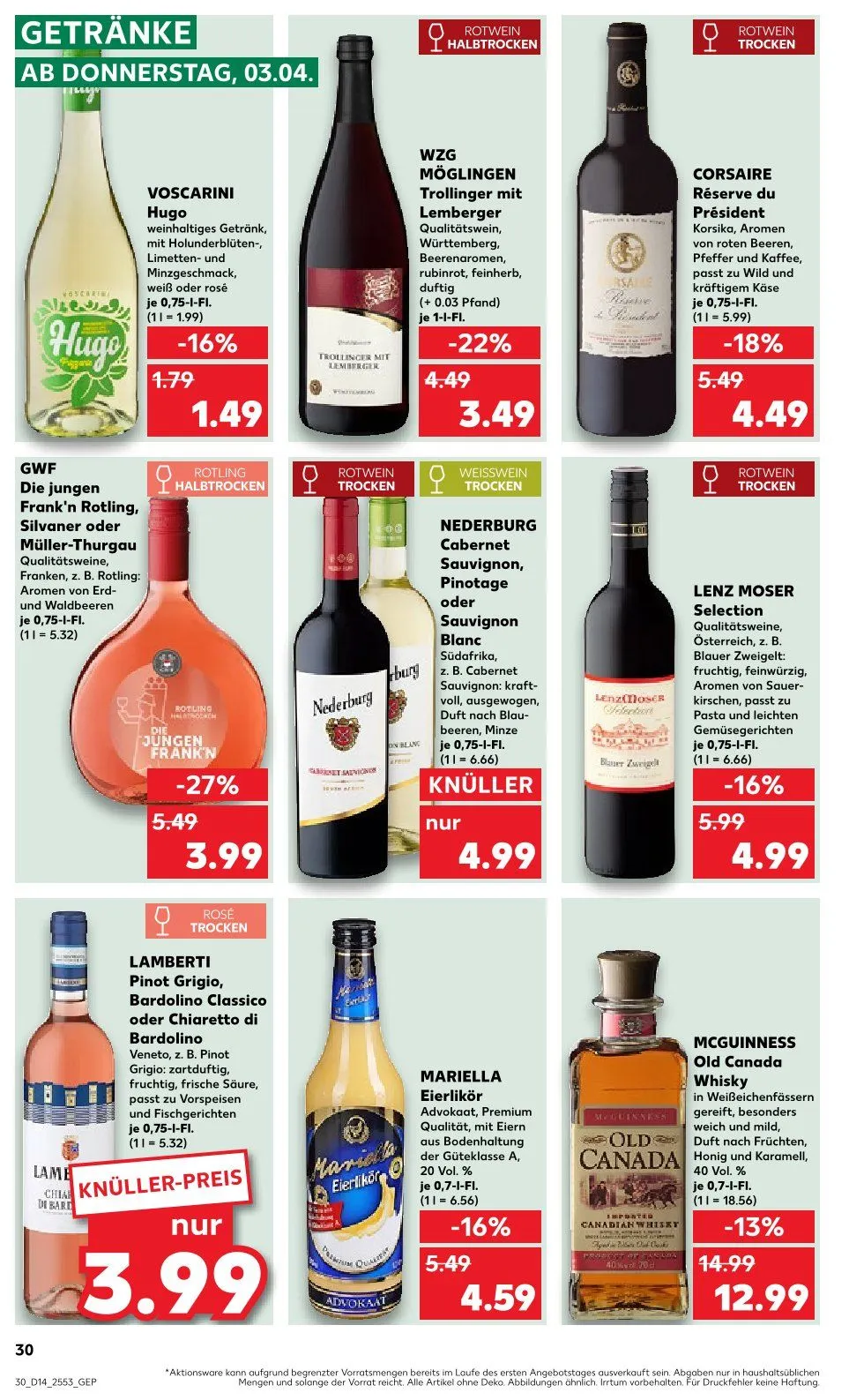 Kaufland Prospekt von 3. April bis 9. April 2025 - Prospekt seite 30