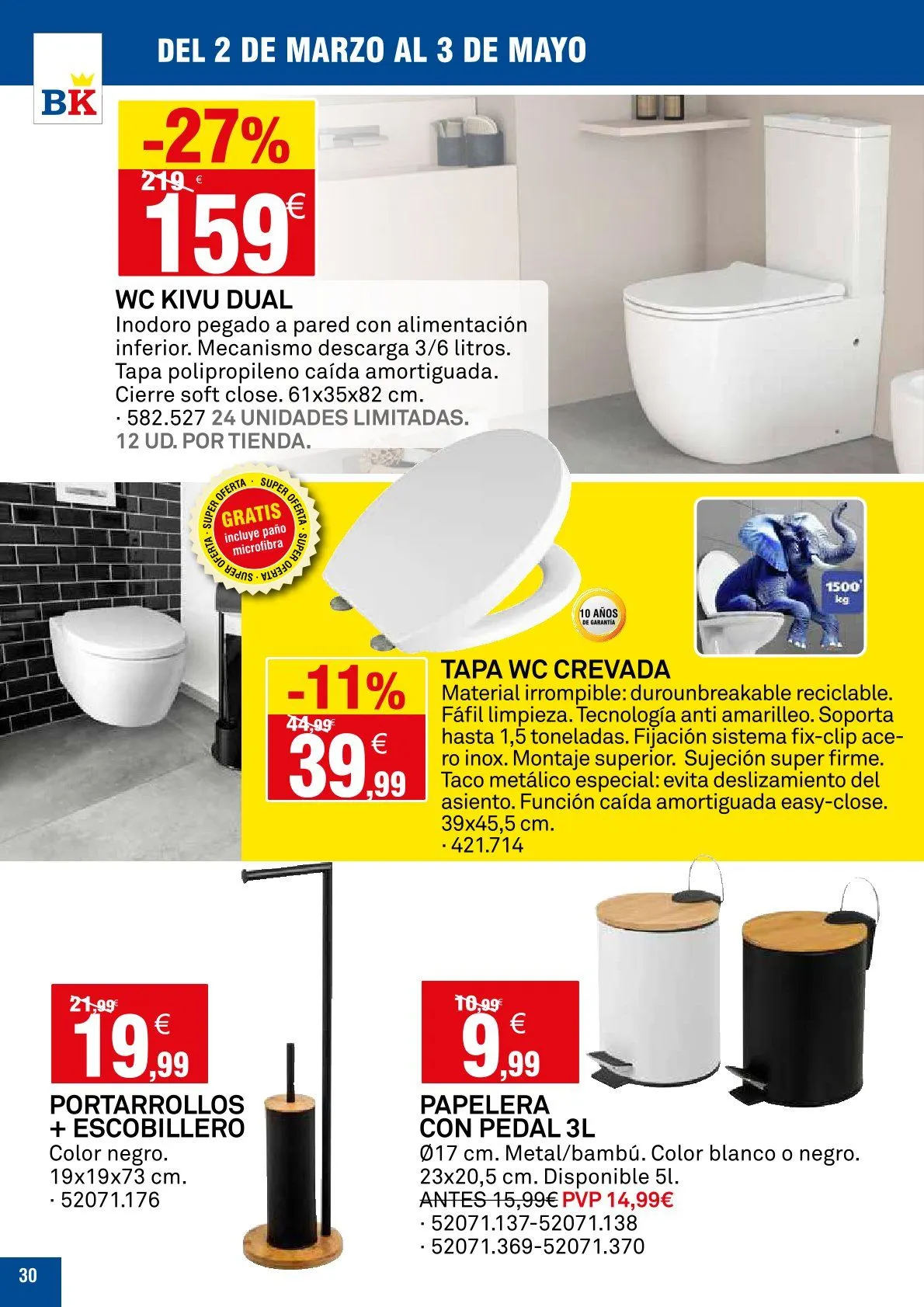 Catálogo de Bricoking Ofertas 2 de marzo al 3 de marzo 2026 - Página 30