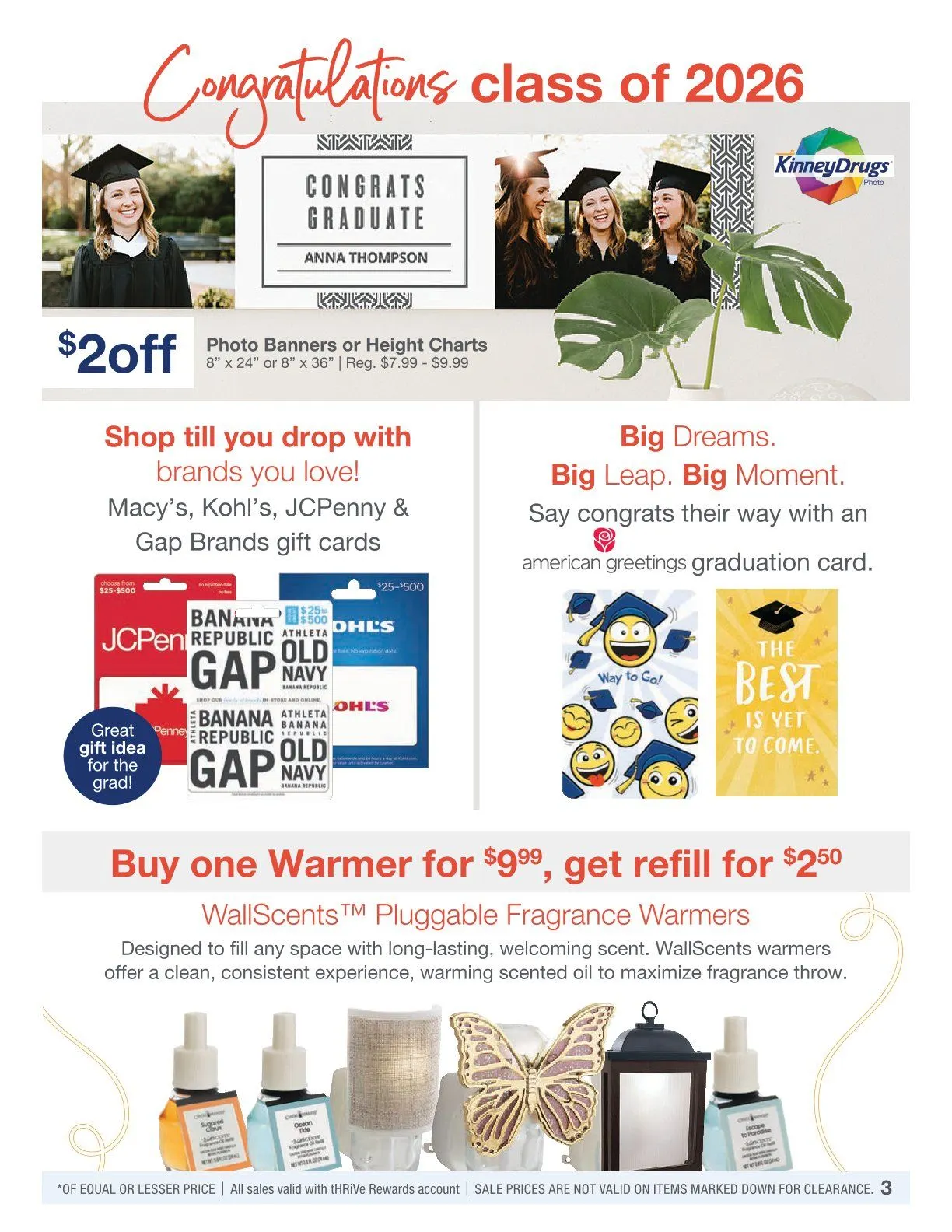 Weekly promotion Kinney Drugs weekly ads spanning from May 20 to May 26 2026 - Page 3 for Catalogue 365