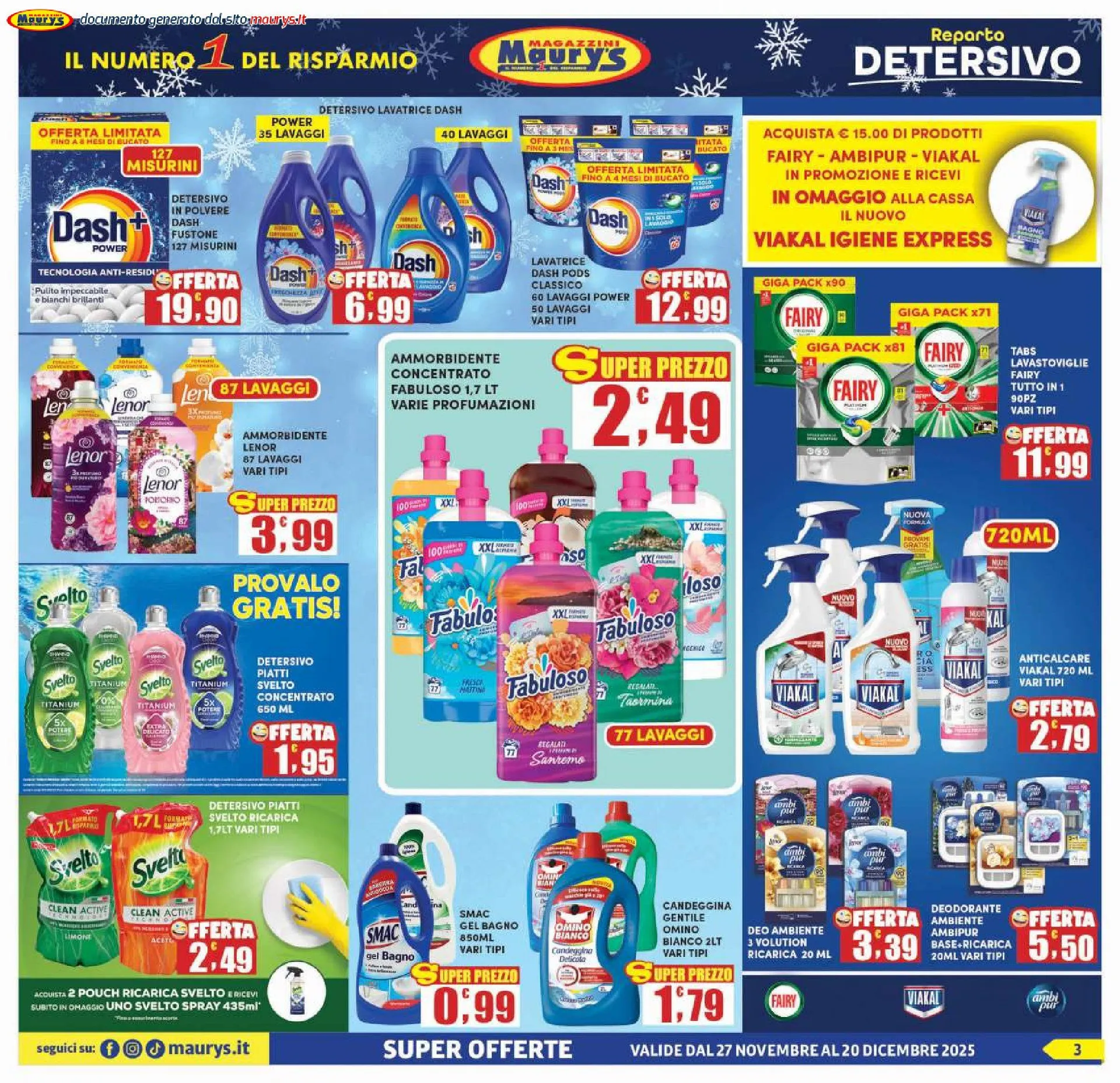 Maury's  Volantino da 27 novembre a 20 dicembre di 2025 - Pagina del volantino 3