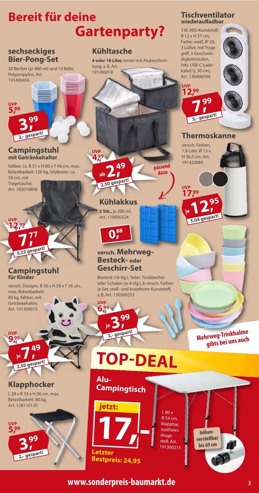 Sonderpreis-Baumarkt Angebote von 18. April bis 24. April 2026 - Prospekt seite 3