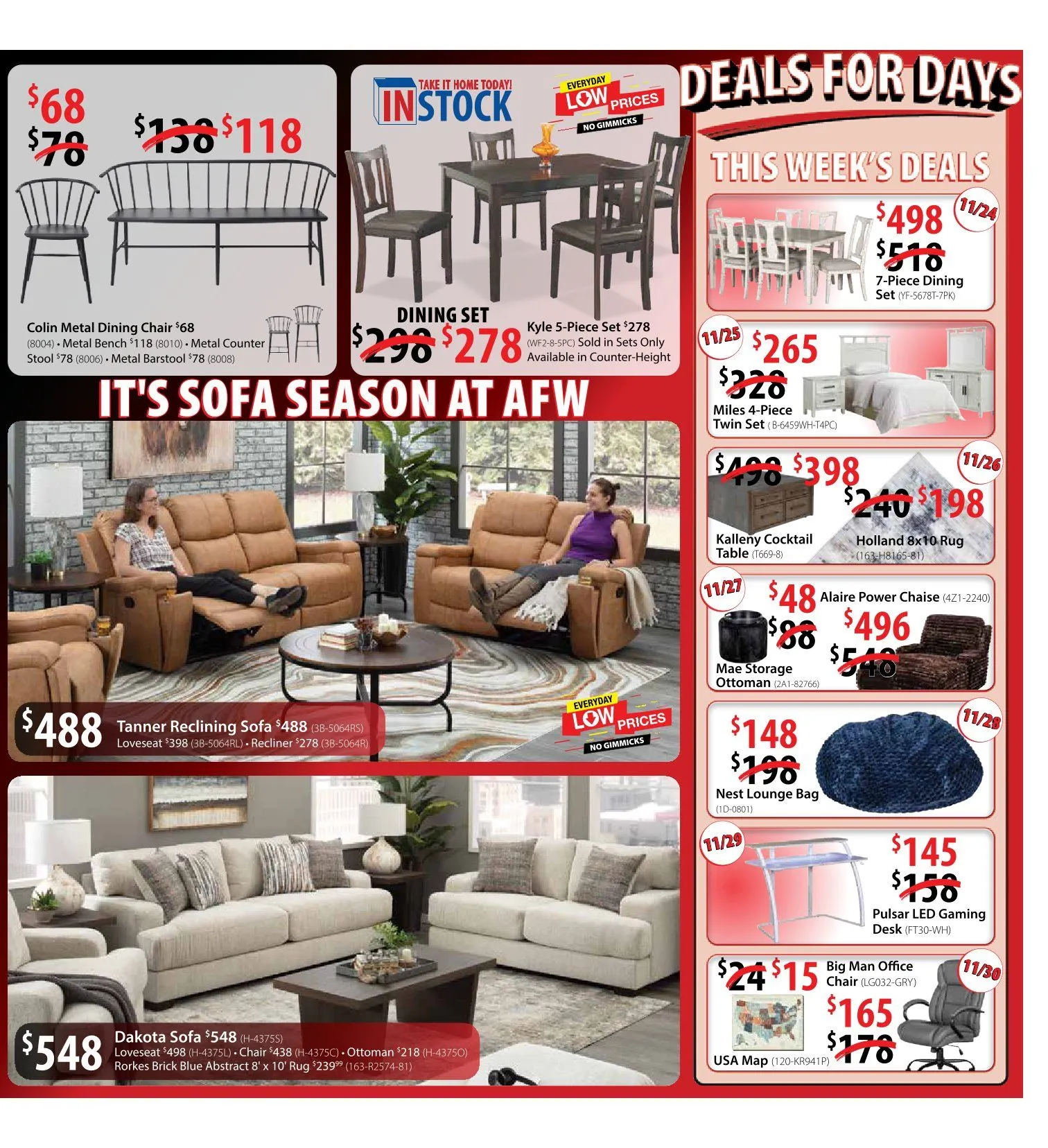 Weekly ad American Furniture Warehouse Sales from November 23 to November 30 2025 - Page 3