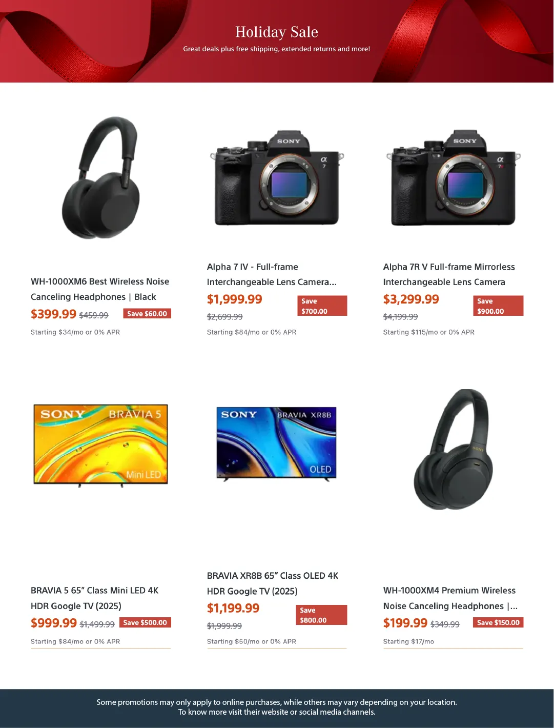 Weekly promotion Sony Sales spanning from November 20 to November 30 2025 - Page 2 for Catalogue 365