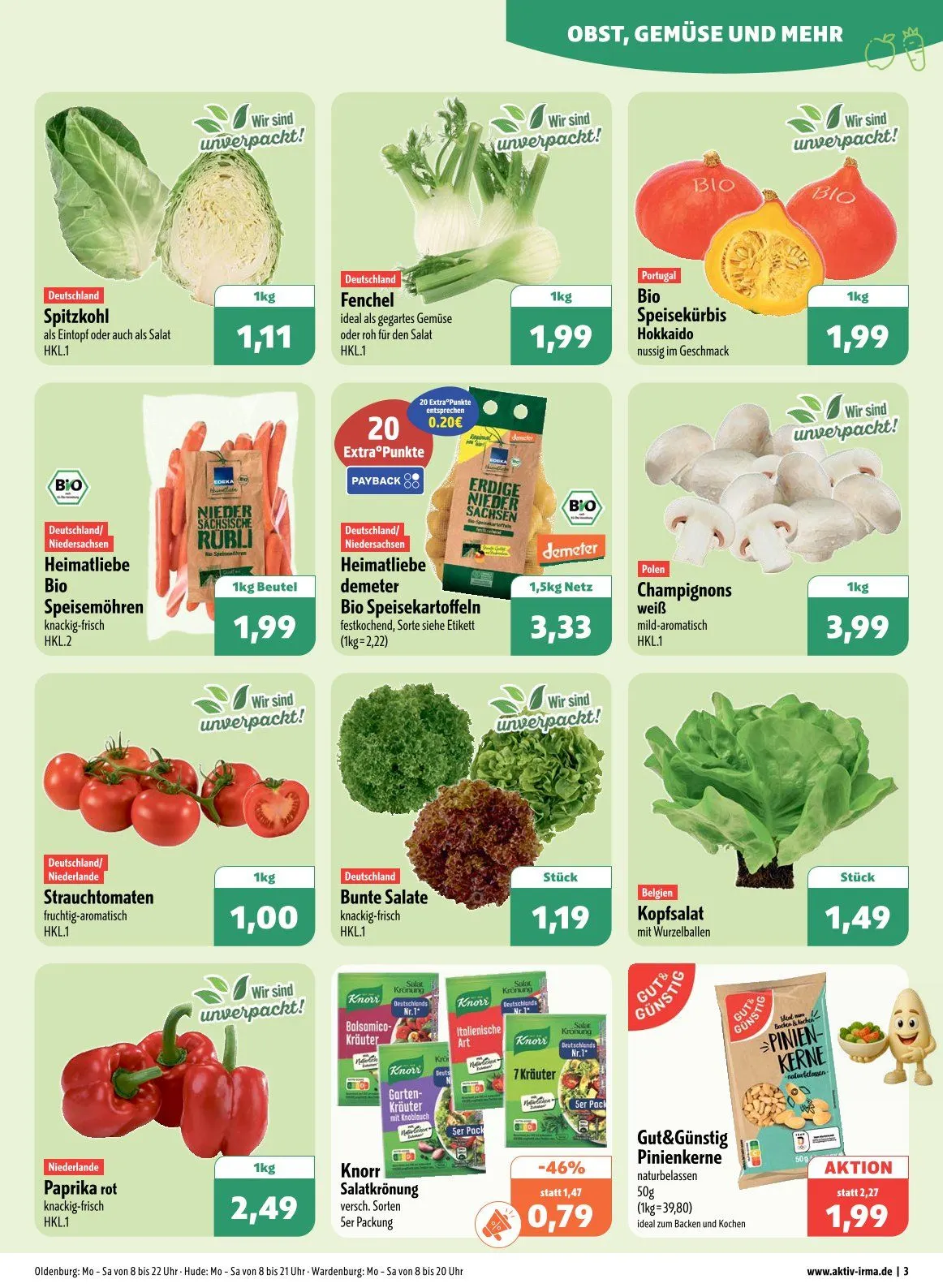 Aktiv Irma Prospekte  von 11. August bis 16. August 2025 - Prospekt seite 3