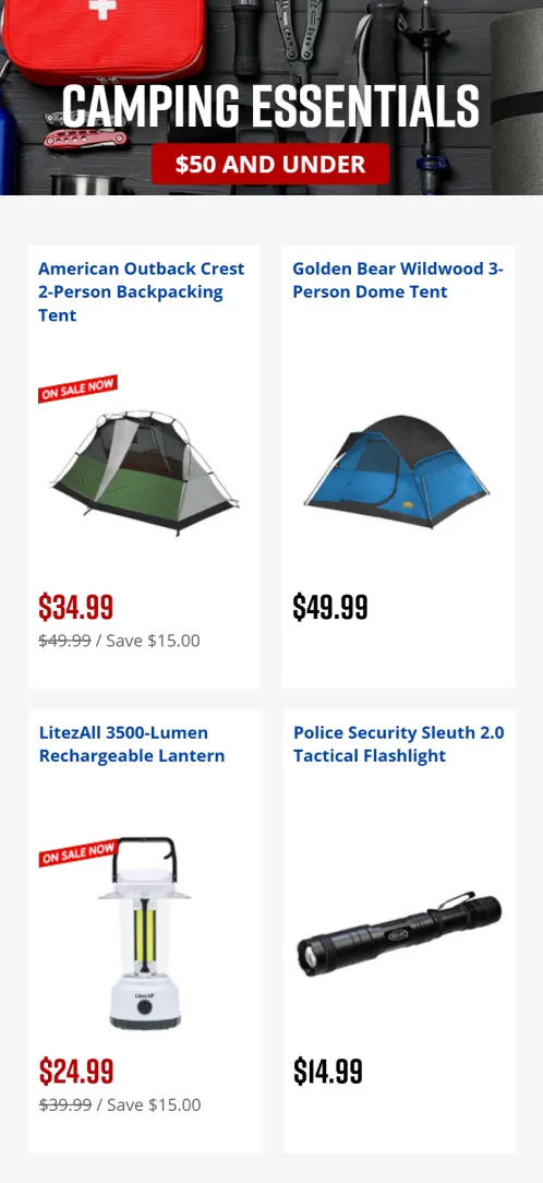 Weekly ad Camping Essentials from April 9 to April 17 2025 - Page 2