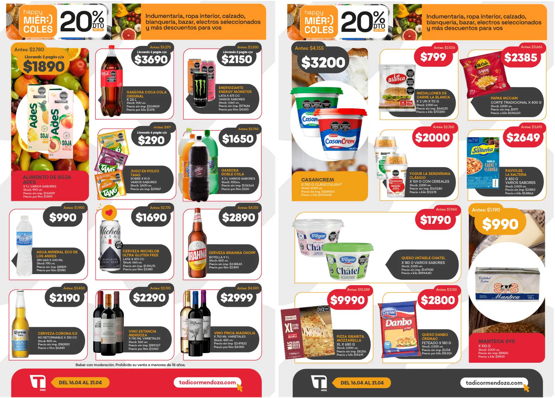 Ofertas de Supermercados Tadicor Ofertas 16 de abril al 21 de abril 2026 - Página 3 del catálogo