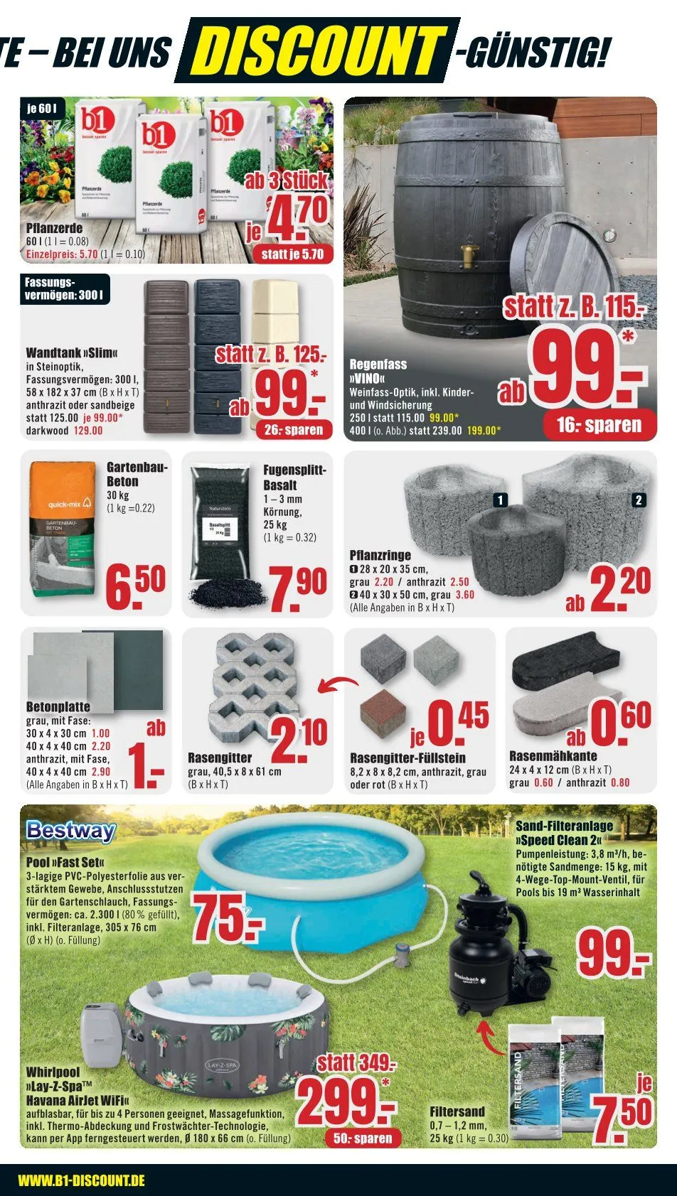 B1 Discount Baumarkt Prospekte von 30. Mai bis 5. Juni 2026 - Prospekt seite 3