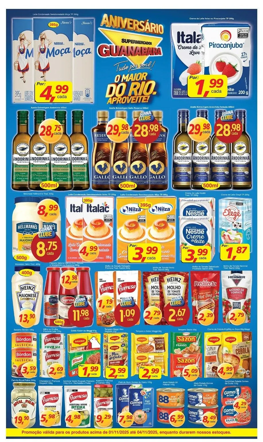 Encarte de Folhetos Supermercados Guanabara  1 de novembro até 4 de novembro 2025 - Pagina 3