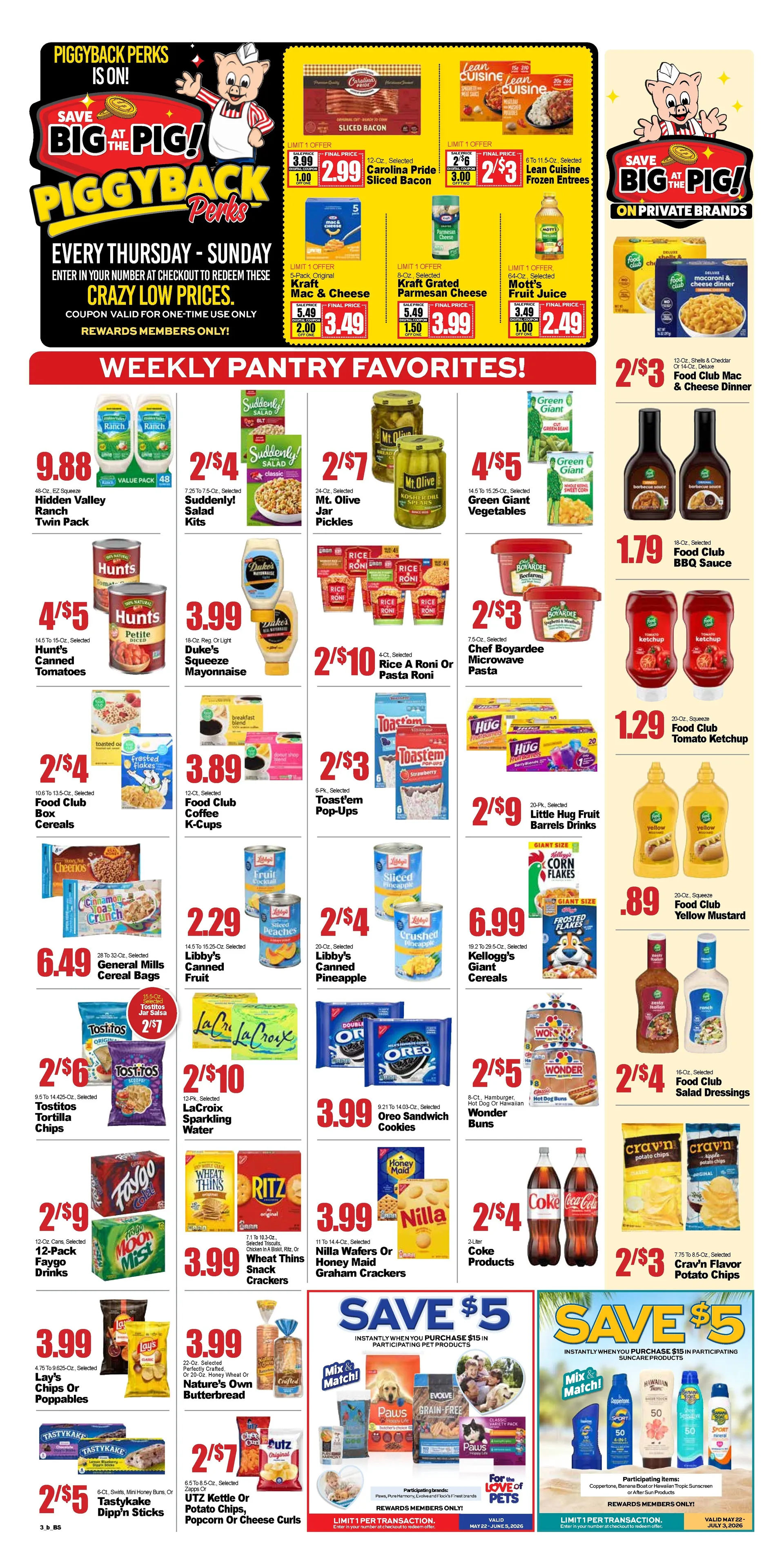 Weekly promotion Piggly Wiggly Sales spanning from May 27 to July 2 2026 - Page 3 for Catalogue 365