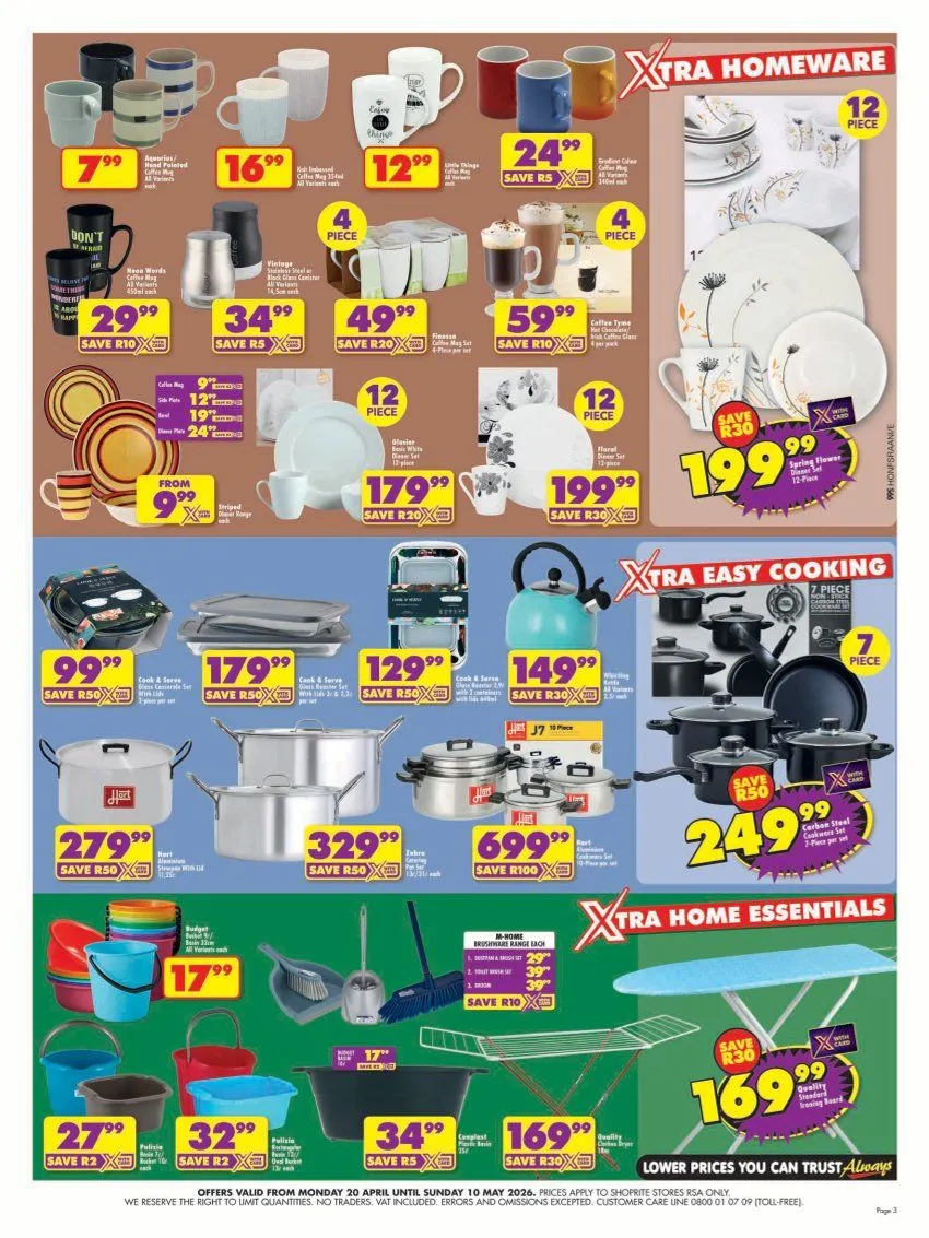  Shoprite Sales from 20 April to 10 May 2026 - Catalogue Page 3