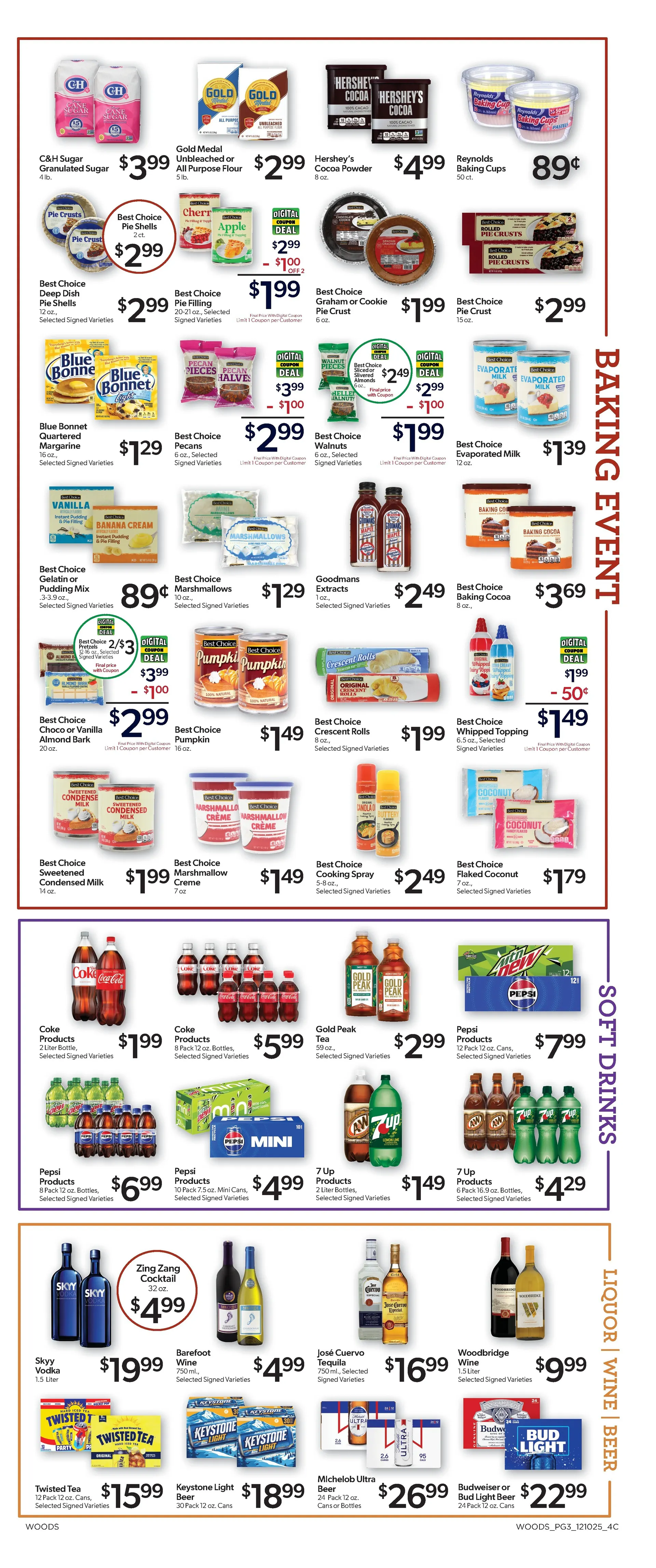 Weekly ad Woods Supermarket Sales from December 10 to December 16 2025 - Page 3