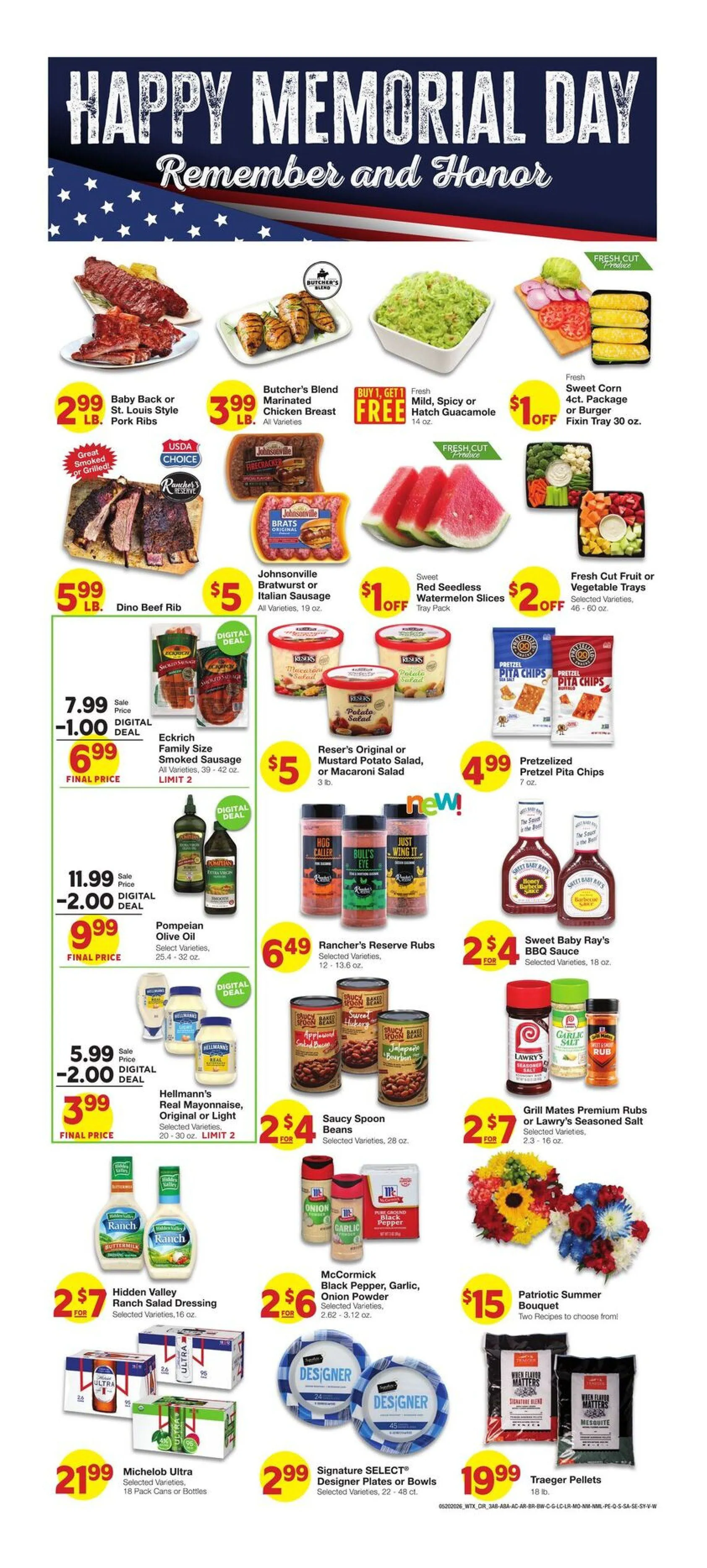Weekly promotion  United Supermarkets Sales spanning from May 22 to May 26 2026 - Page 3 for Catalogue 365