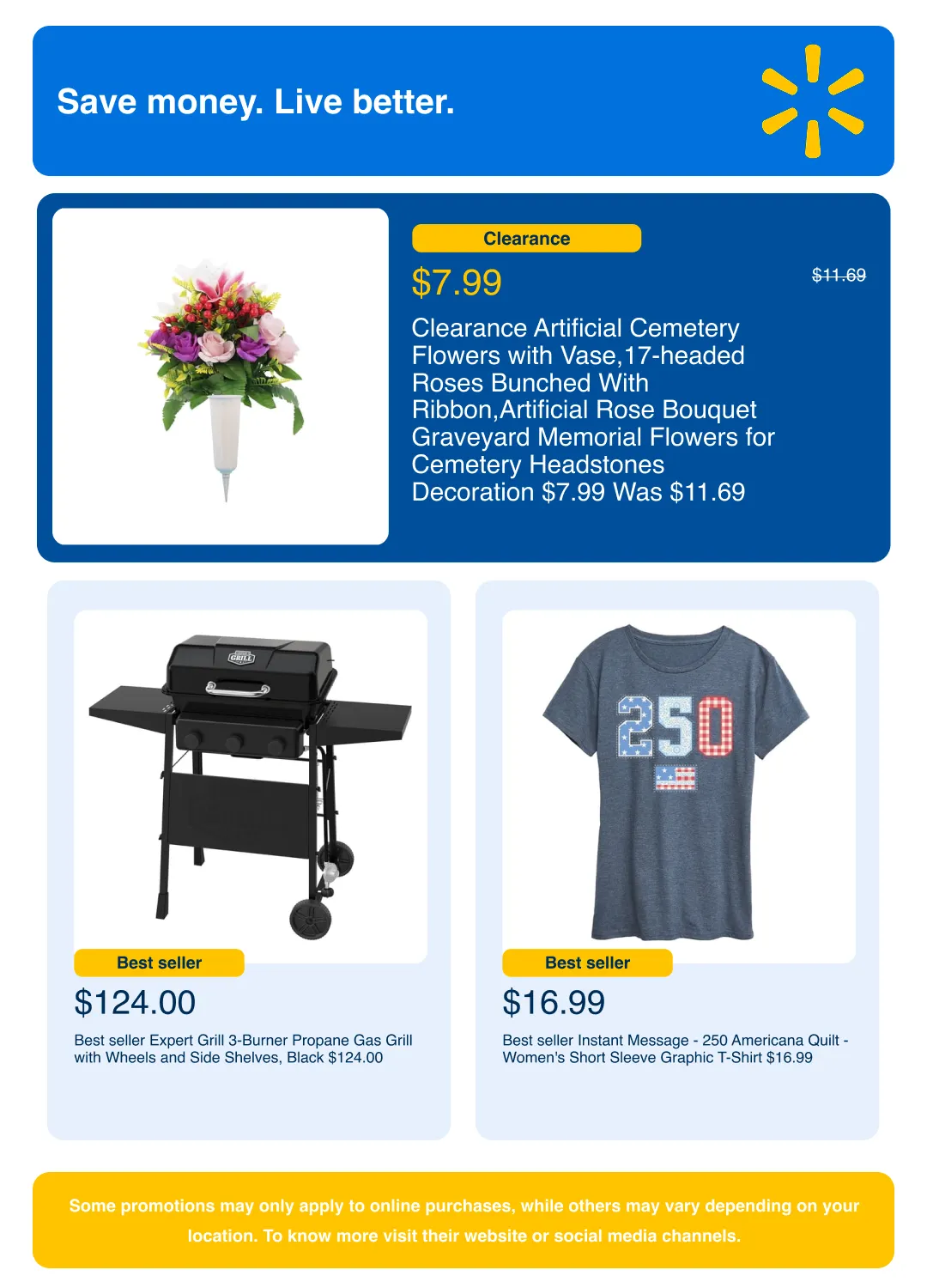 Weekly promotion Walmart Sales spanning from May 22 to June 10 2026 - Page 3 for Catalogue 365