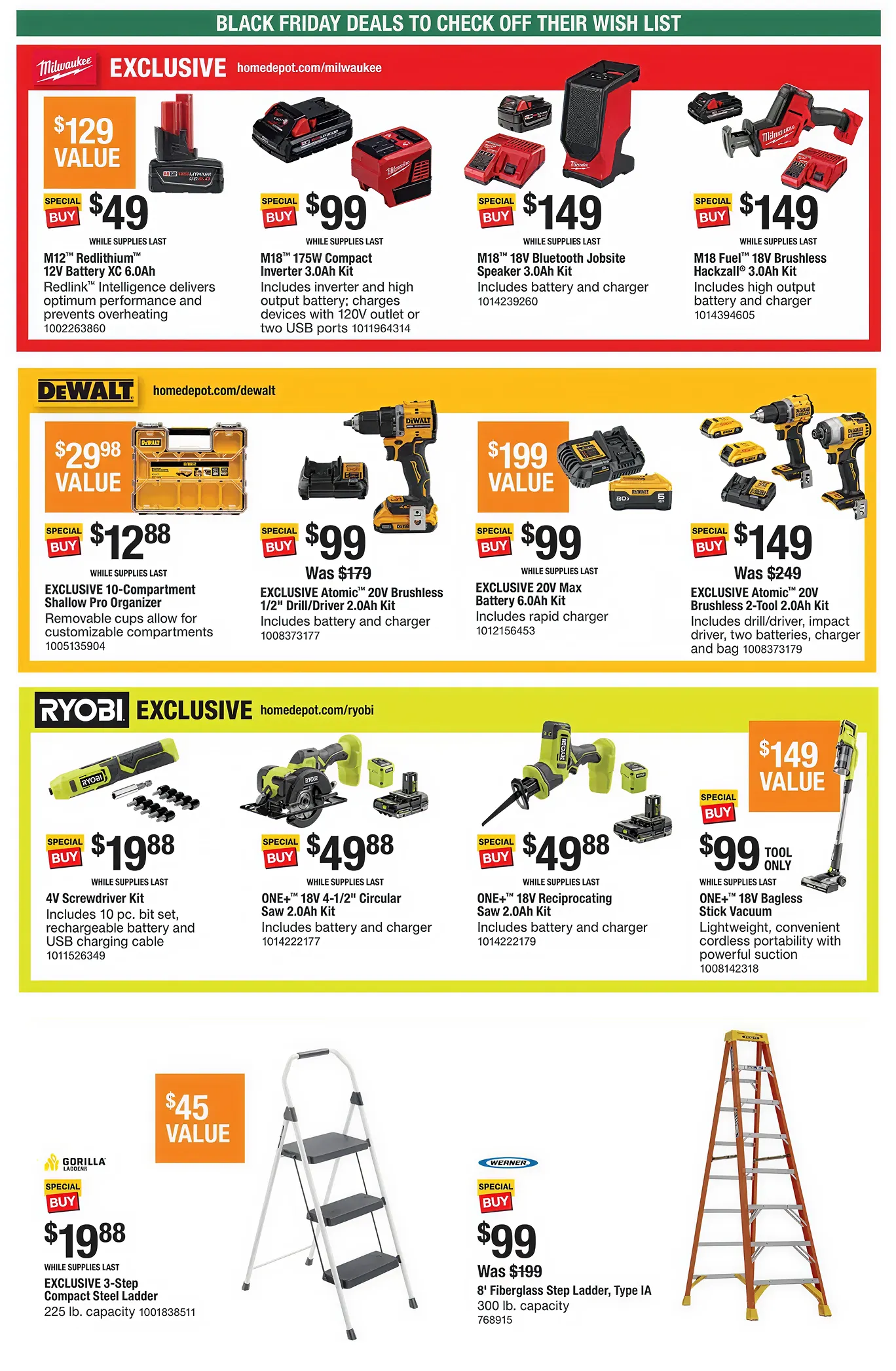 Weekly promotion Home Depot Black Friday spanning from November 27 to December 3 2025 - Page 2 for Catalogue 365