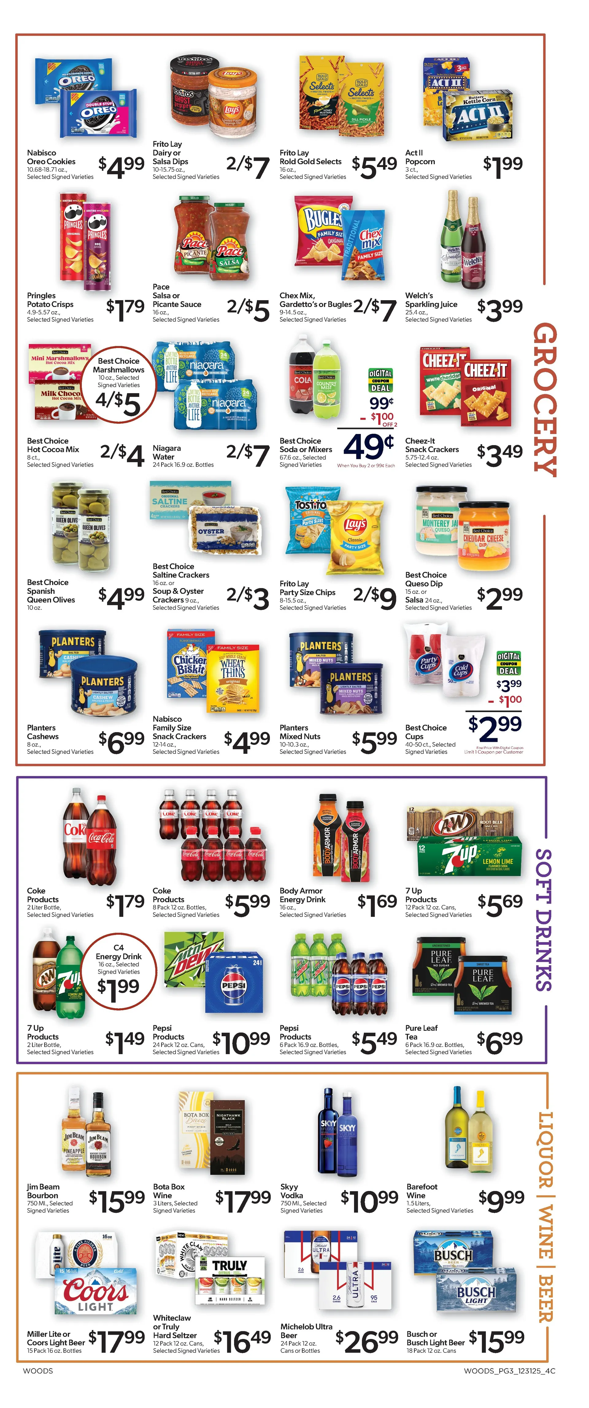 Weekly ad Woods Supermarket Sales from January 1 to January 6 2026 - Page 3