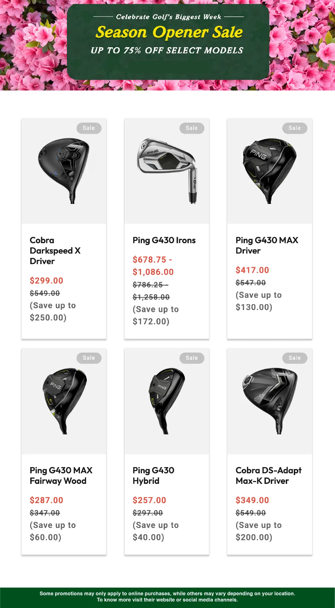 Weekly ad Golf Discount Sales from April 13 to May 2 2026 - Page 2