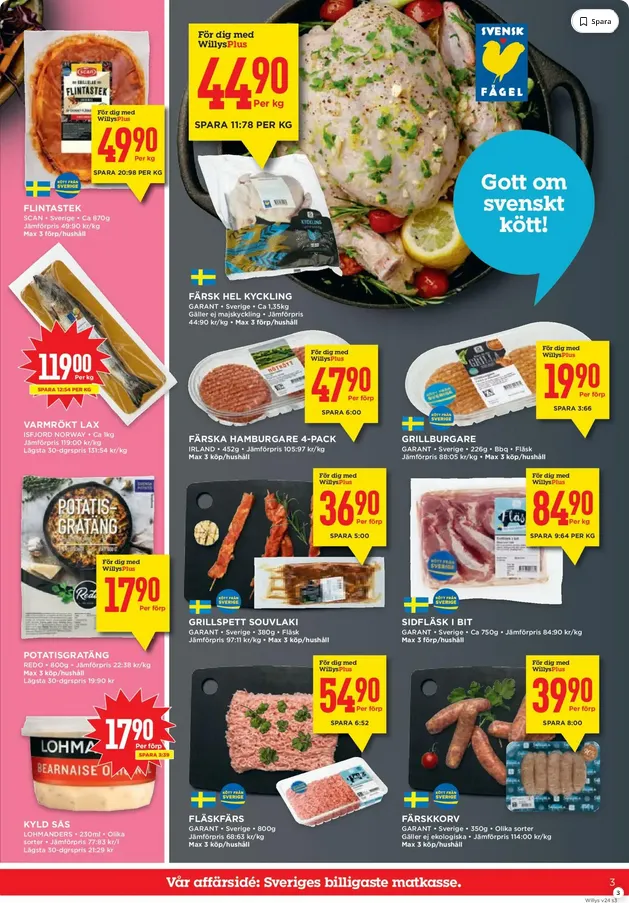 Willys Erbjudanden från 8 juni till 14 juni 2026 - Reklamblad sidor 3