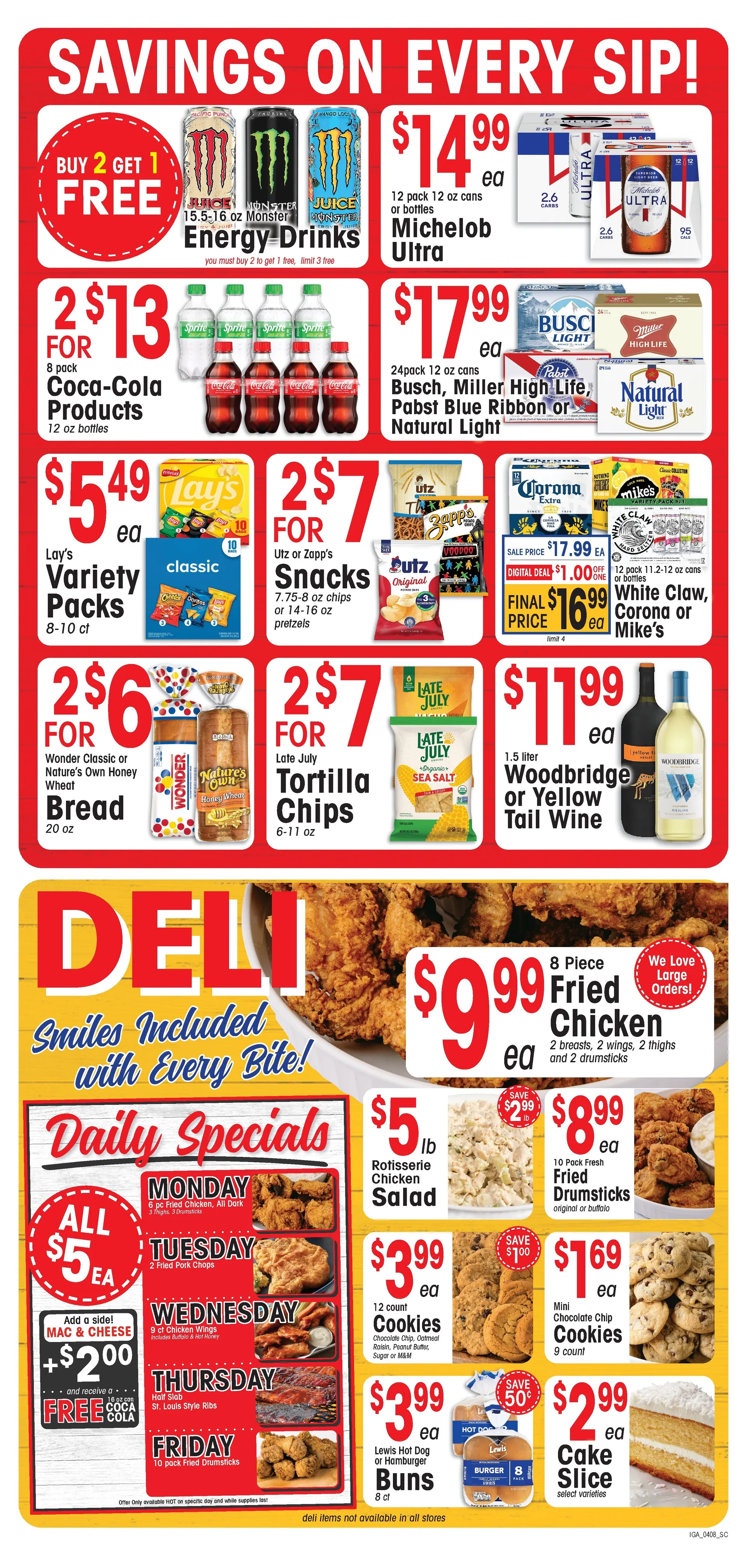 Weekly promotion IGA Sales spanning from April 8 to April 14 2026 - Page 3 for Catalogue 365