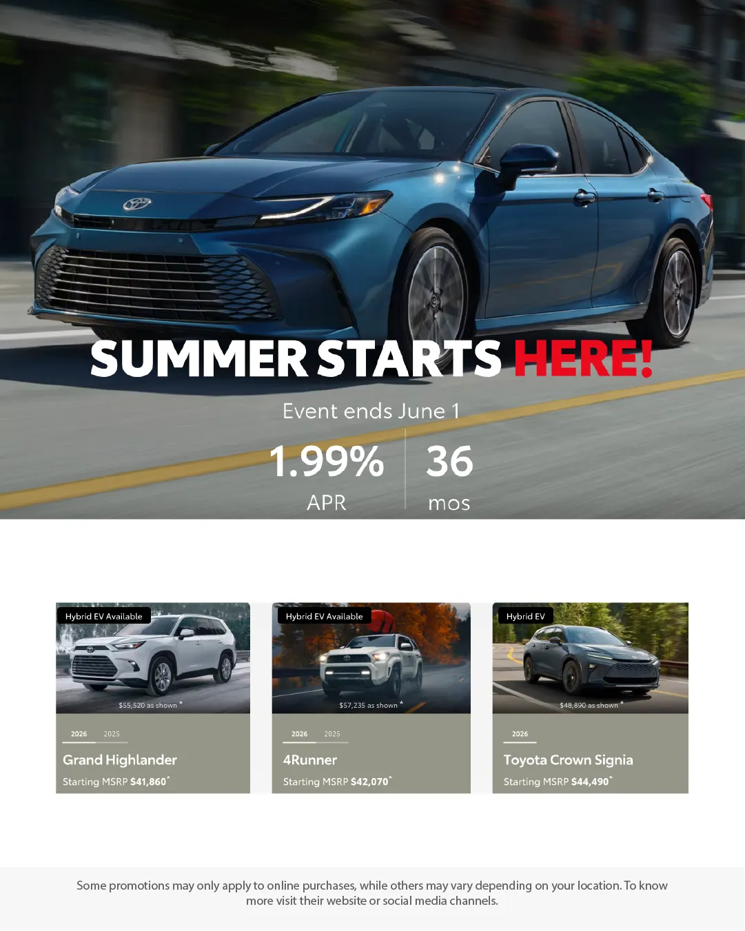 Weekly ad Toyota Sales from May 27 to July 28 2026 - Page 2