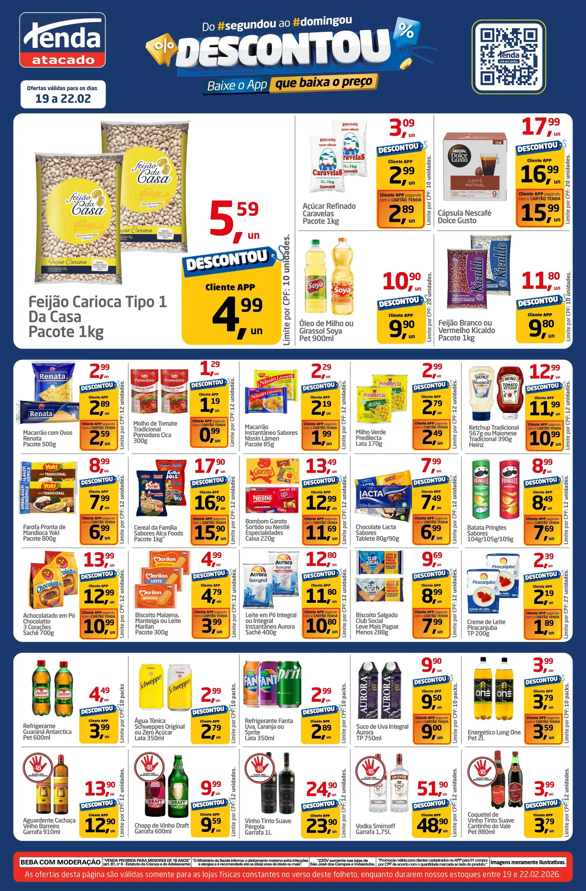 Encarte de  Folhetos Tenda Atacado 19 de fevereiro até 22 de fevereiro 2026 - Pagina 3